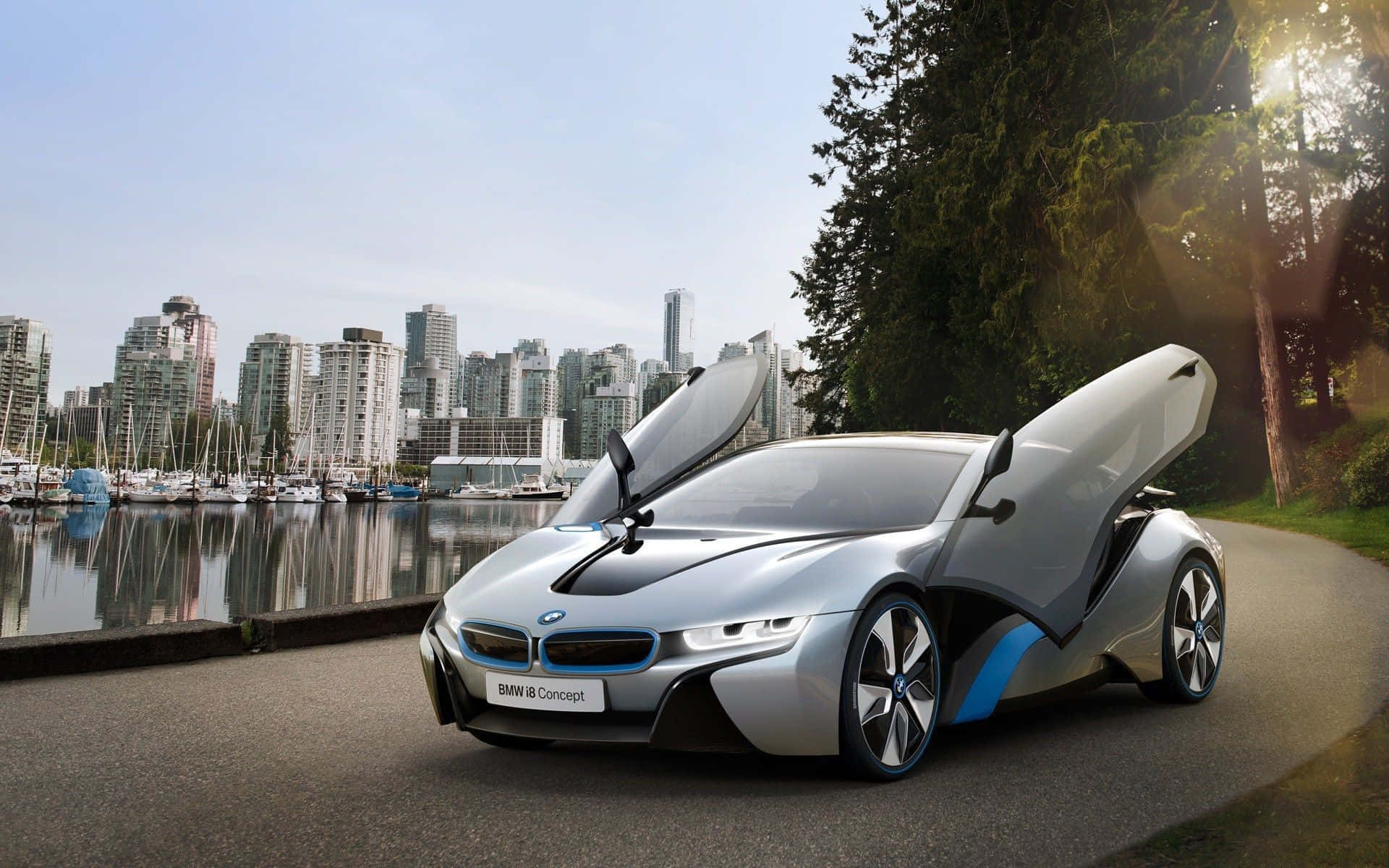 Download Explore the city streets in the luxury of BMW cars. Wallpaper