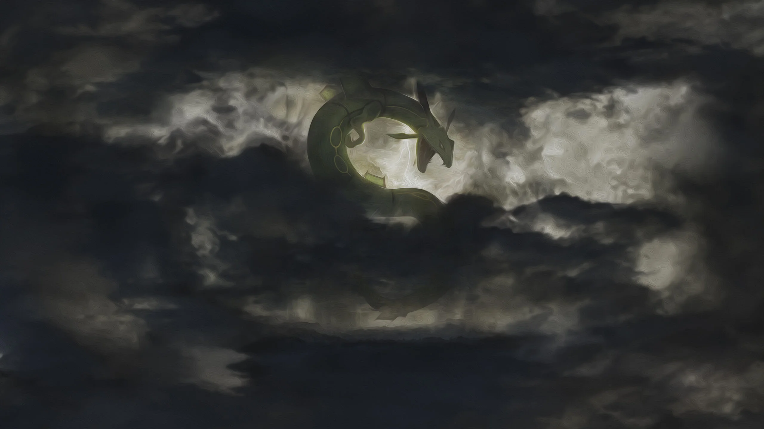 Pokémon, dive into the Epic with this stunning 4K Wallpaper of Rayquaza!