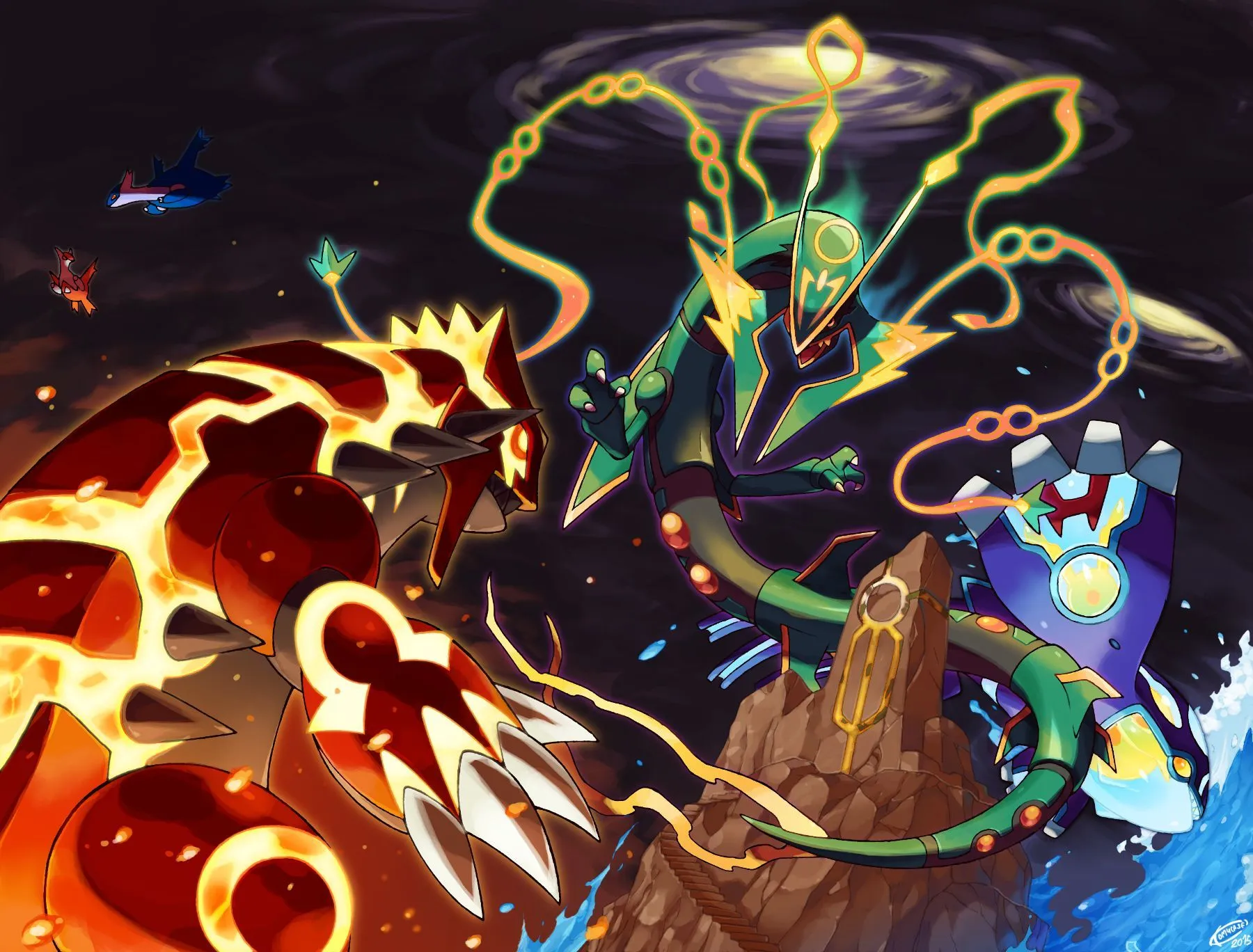 Free Mega Rayquaza (Pokémon) 4K Wallpaper & Desktop HD Background for PC