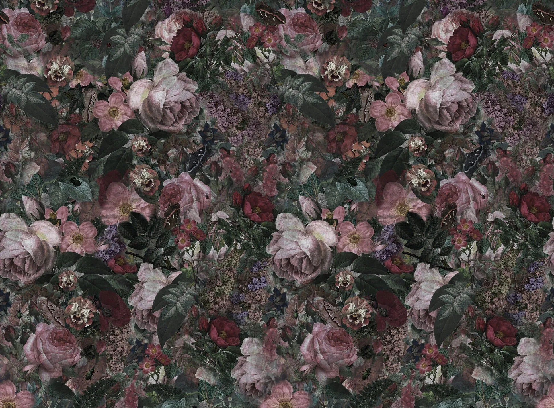 Dark Floral Mural