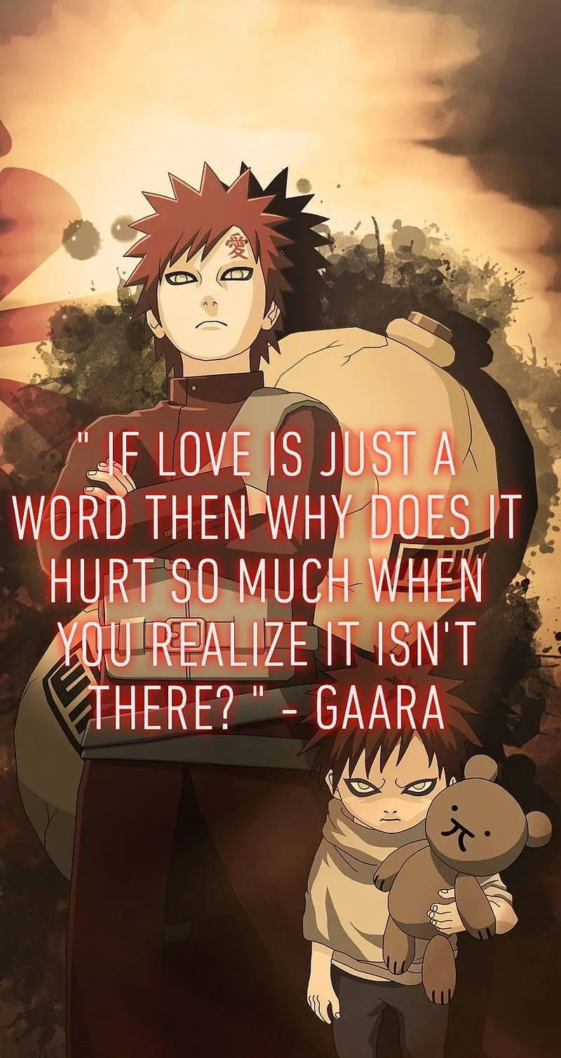 Gaara quotes, anime, naruto, HD phone wallpaper