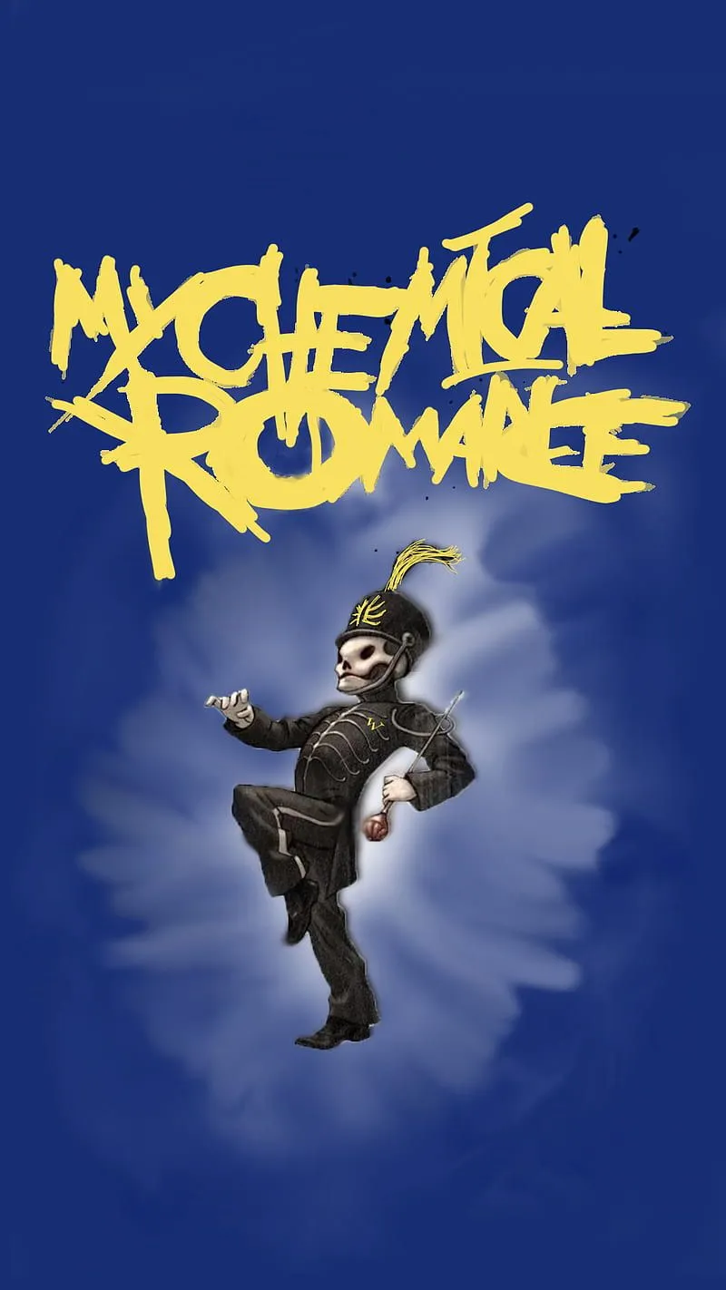 MCR and Gold, my chemical romance, mhs, emo, marching band, HD phone wallpaper