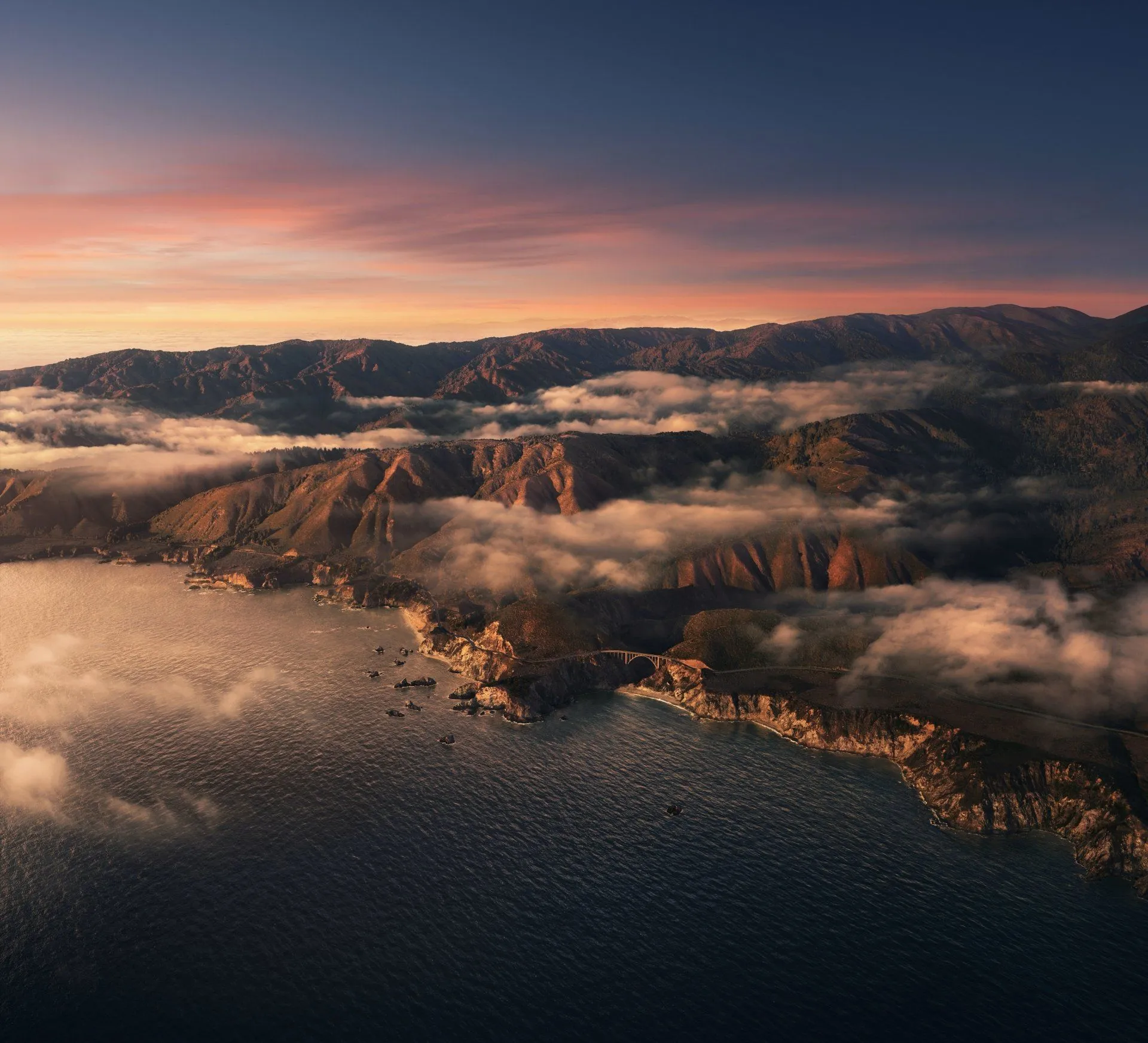 Big Sur Coastline: Stunning 4K Ultra HD Aerial Landscape by Apple Inc.x5469