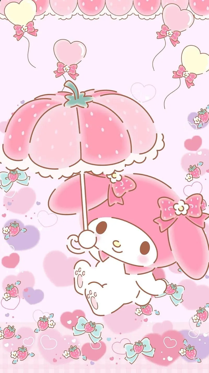 My Melody Cute iPhone, Adorable Kawaii, HD phone wallpaper