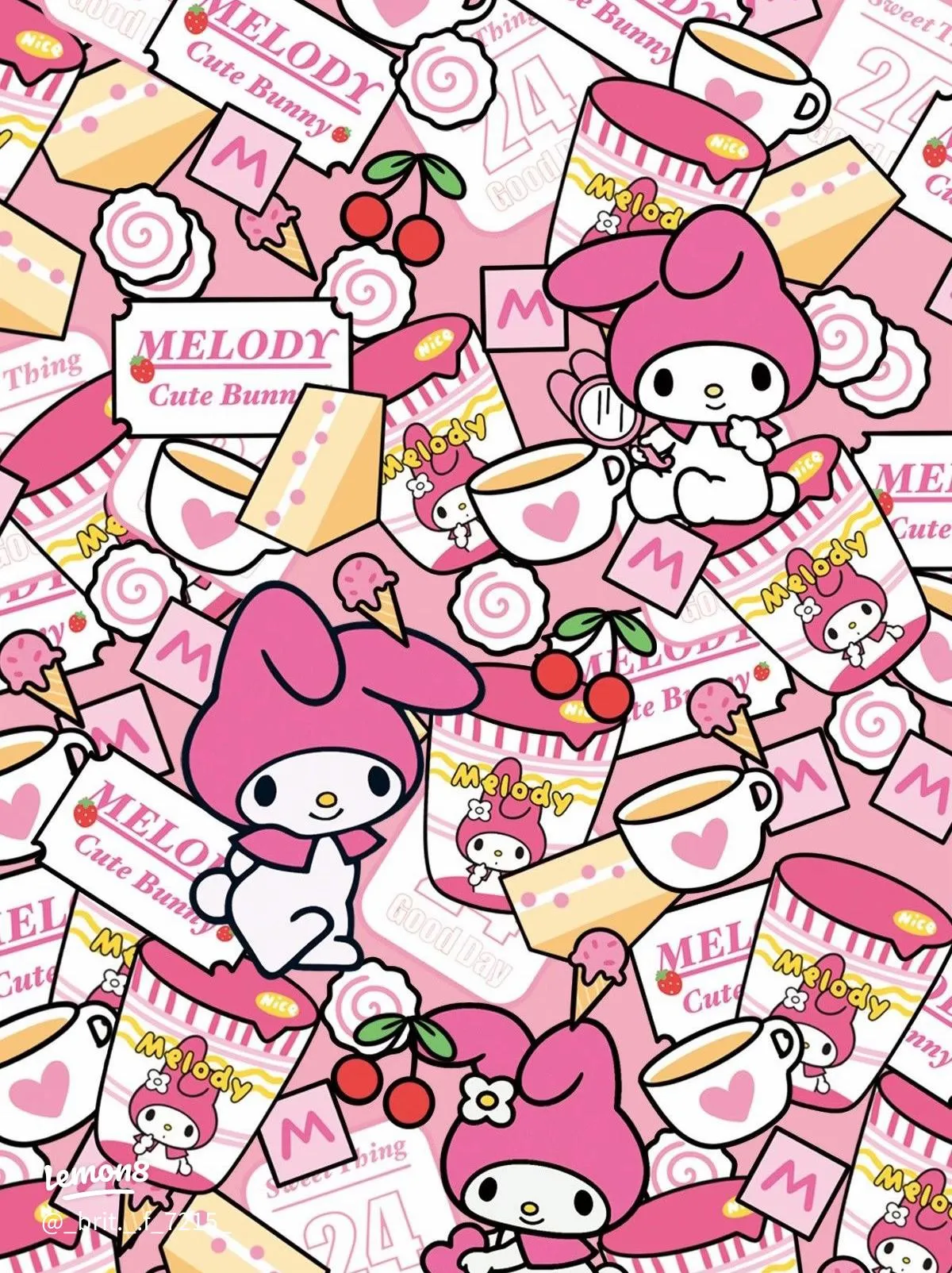 Adorable My Melody Wallpaper to Brighten Your Screen in Pink Hues