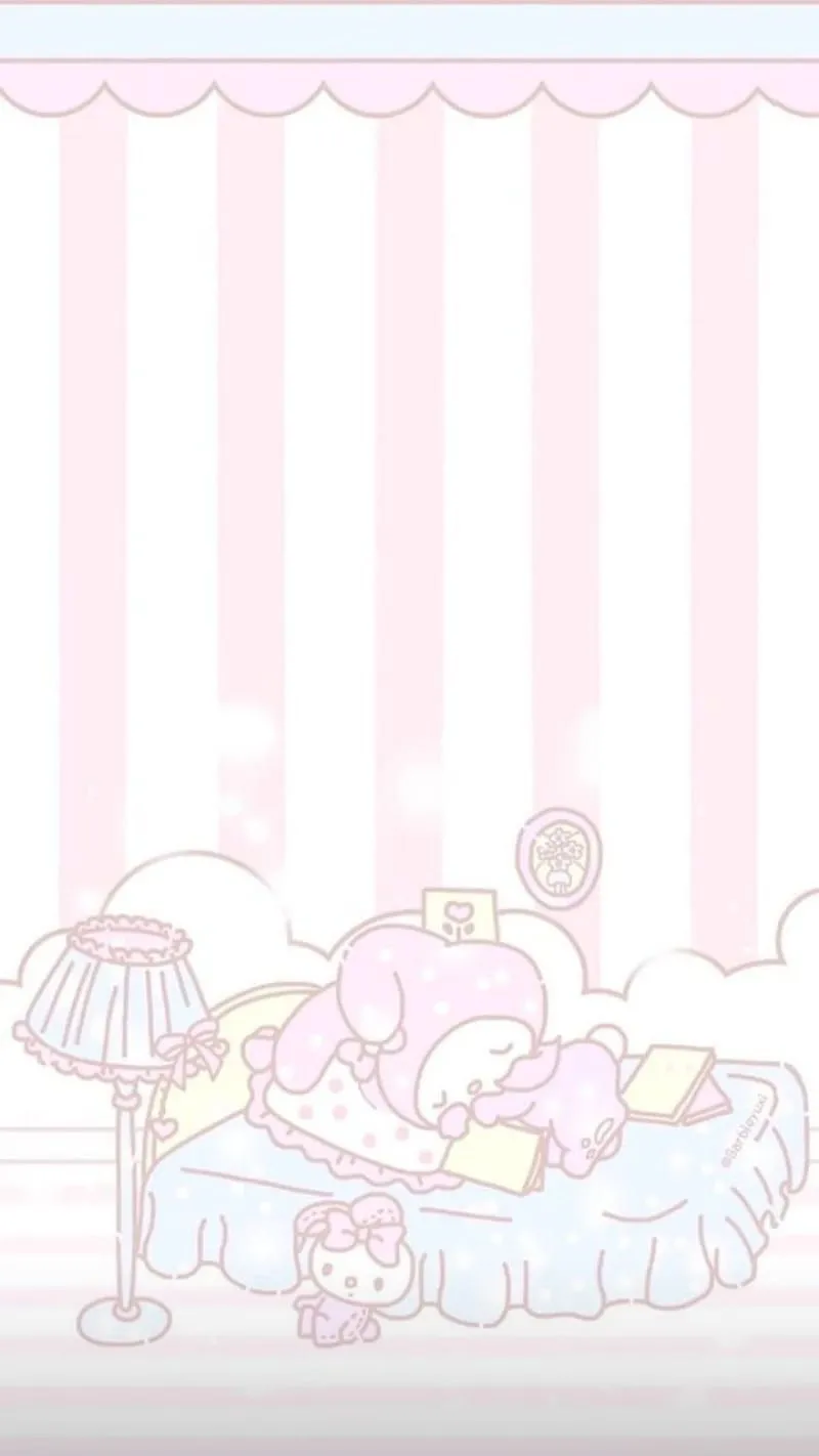 My Melody, cute, my melody, pastel, sanrio, HD phone wallpaper