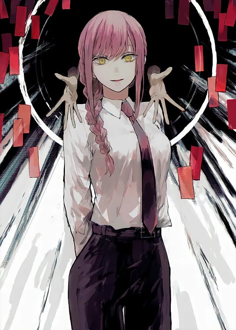 Chainsaw man, anime, chainsawman, girl, makima, manga, theme, HD phone wallpaper