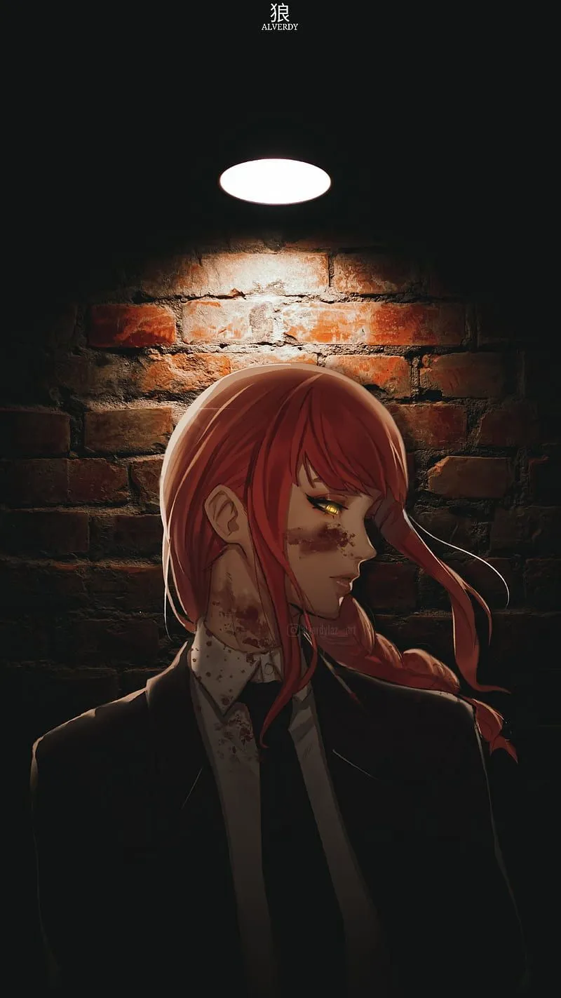 Makima, anime x reality, chainsaw man, anime aesthetic, anime, wall, anime, HD phone wallpaper