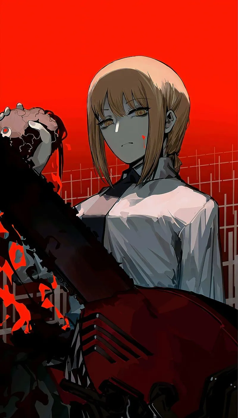 Chainsaw man, anime, chainsawman, denji, girl, makima, manga, HD phone wallpaper