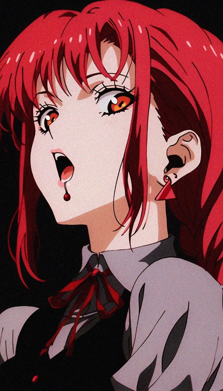 Makima Vampire Phone Wallpaper