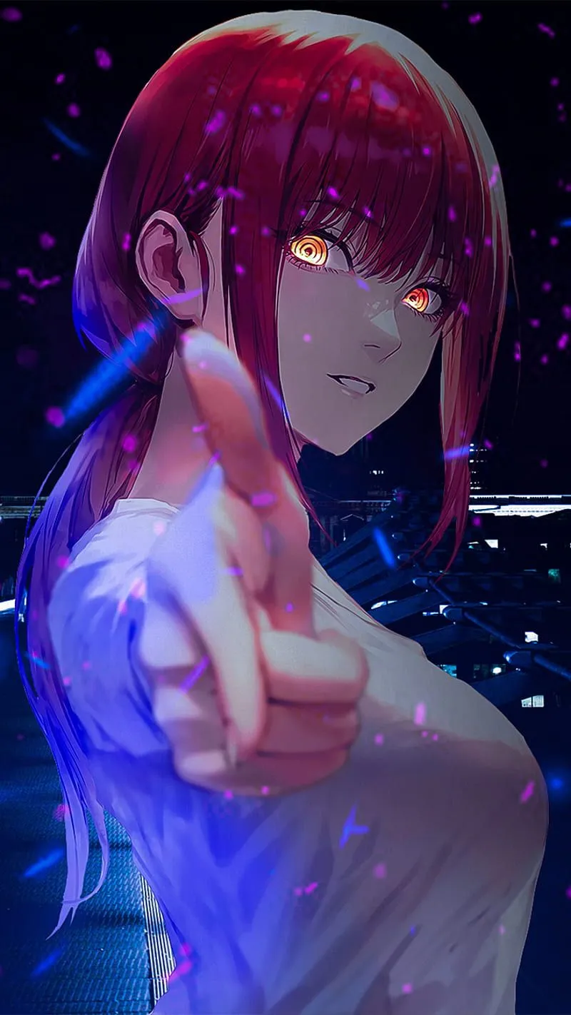 Makima chainsaw man, chainsaw man, art, anime, HD phone wallpaper