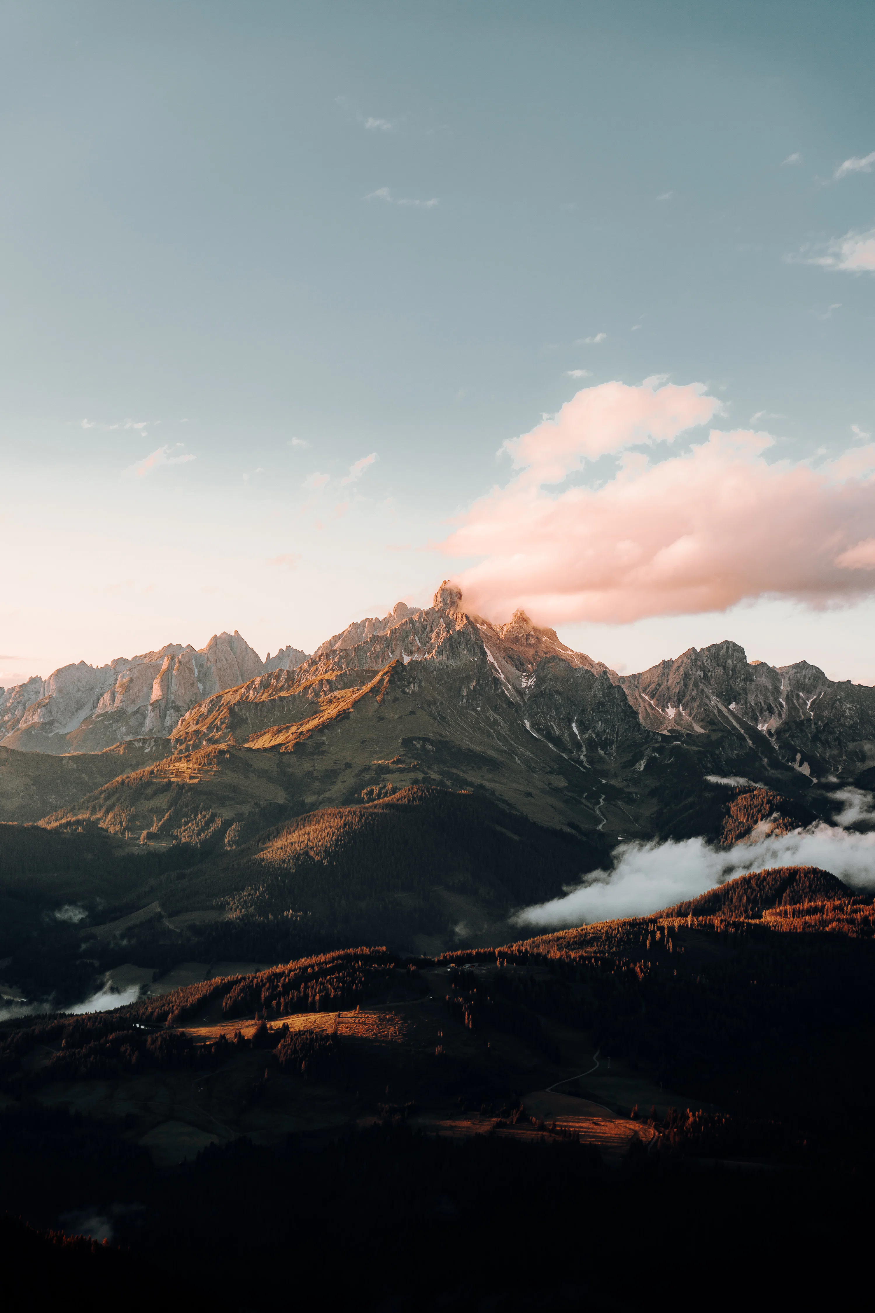 Sunset Mountain Picture. Download Free Image