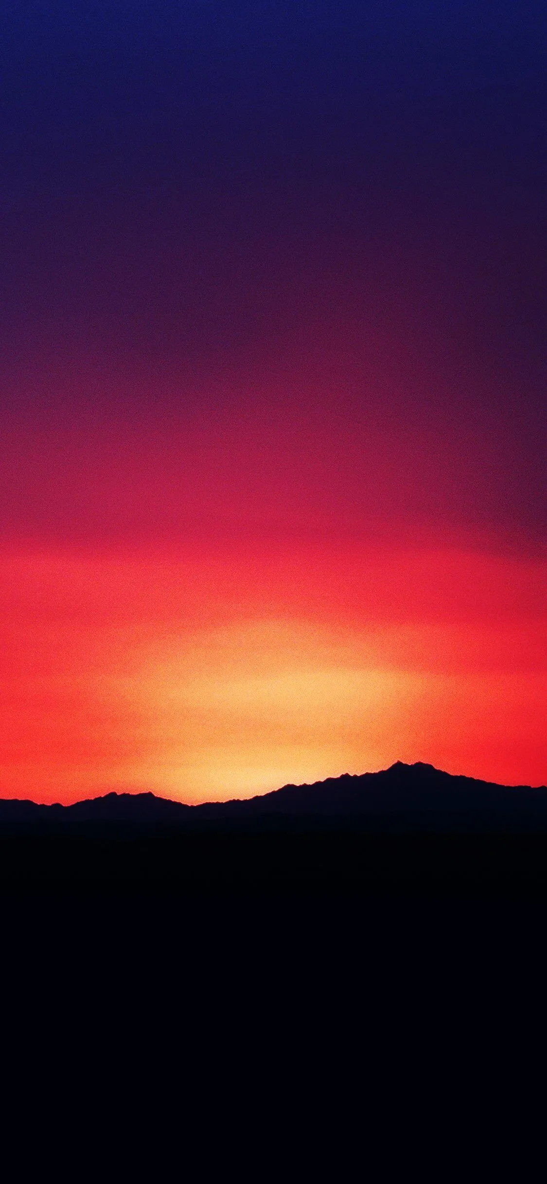 Sunset Lake In Dark Mountain iPhone Wallpaper
