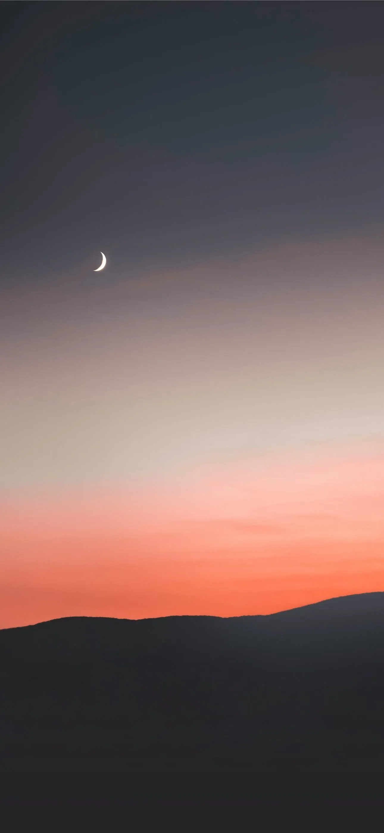 silhouette of mountain during sunset iPhone Wallpaper Free Download
