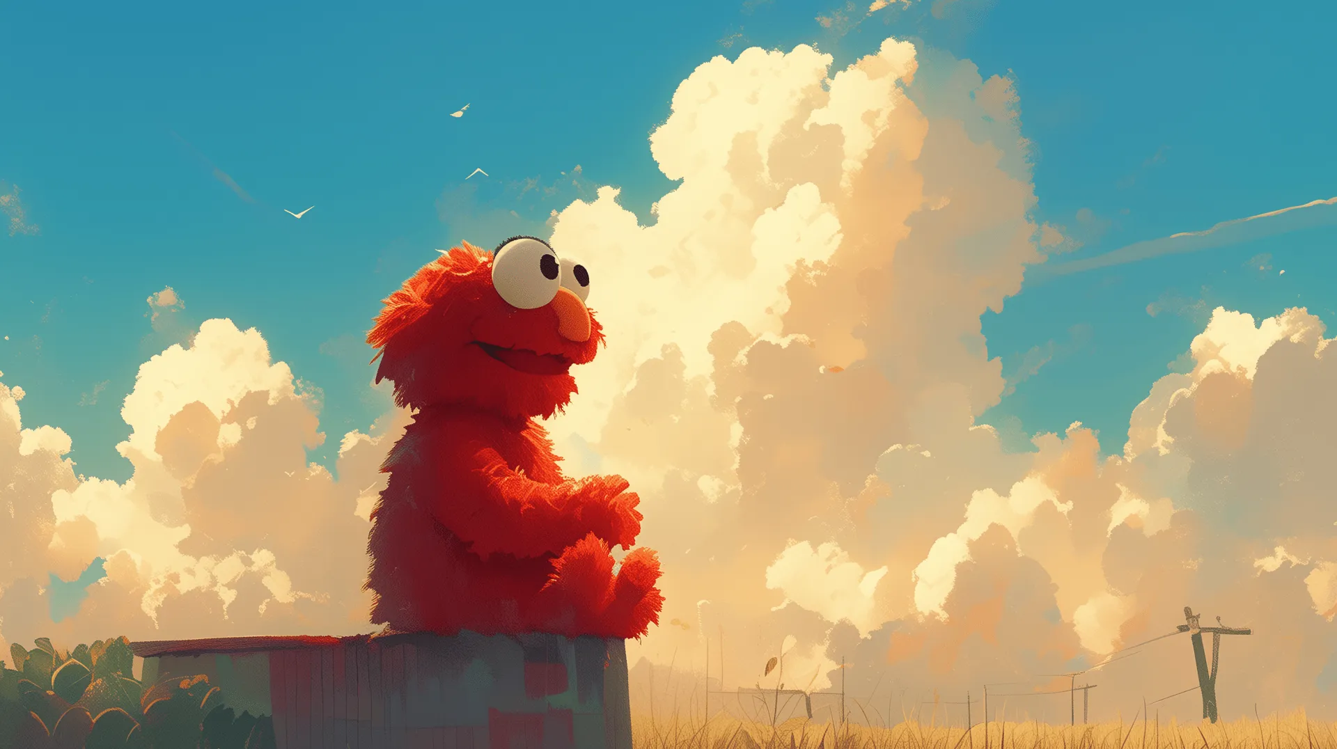 Elmo Wallpaper Street HD Desktop Background