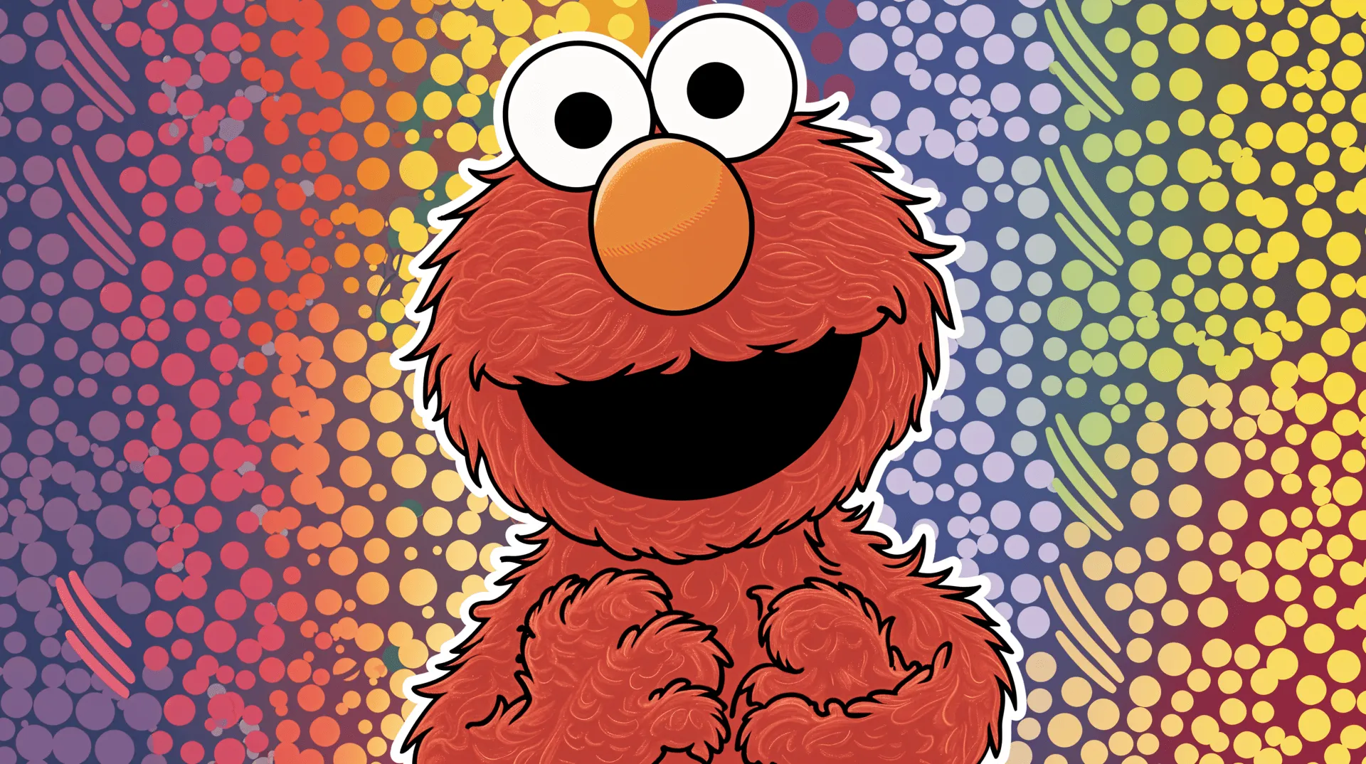 Vibrant Elmo: 4K Ultra HD Wallpaper Adventure