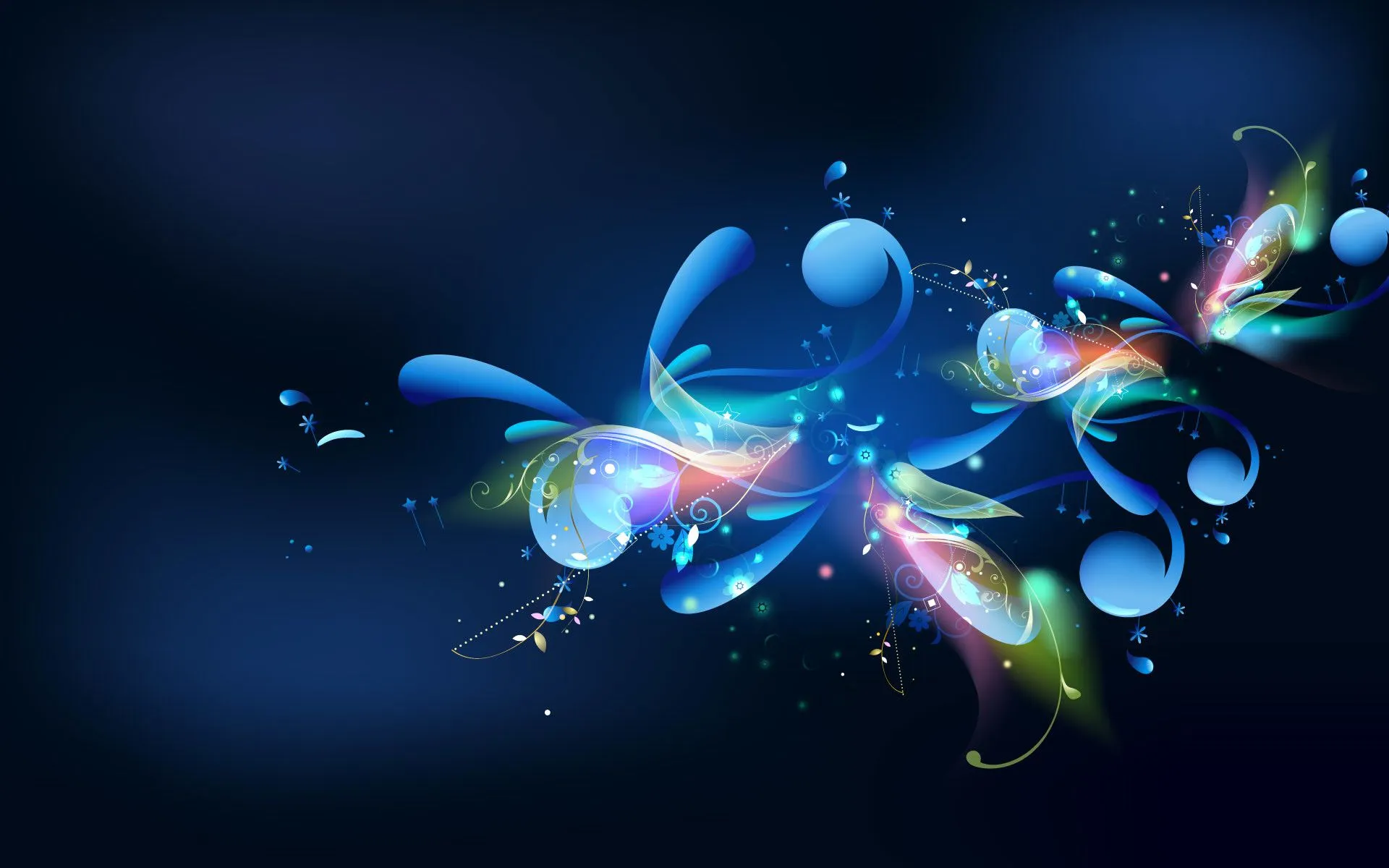 HD Blue Abstract Wallpaper
