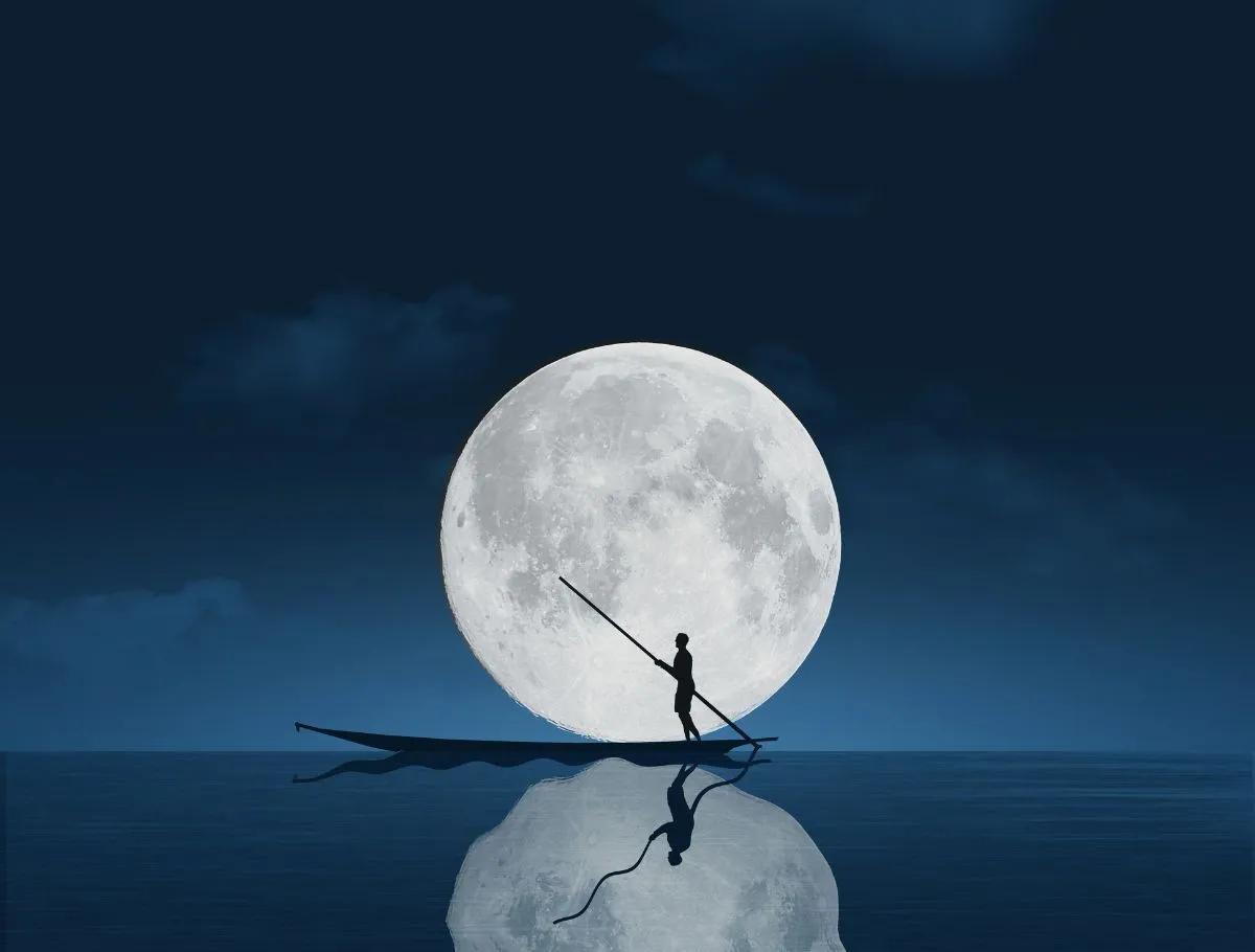 Luna, Full Moon Scenery Wallpaper Mural®