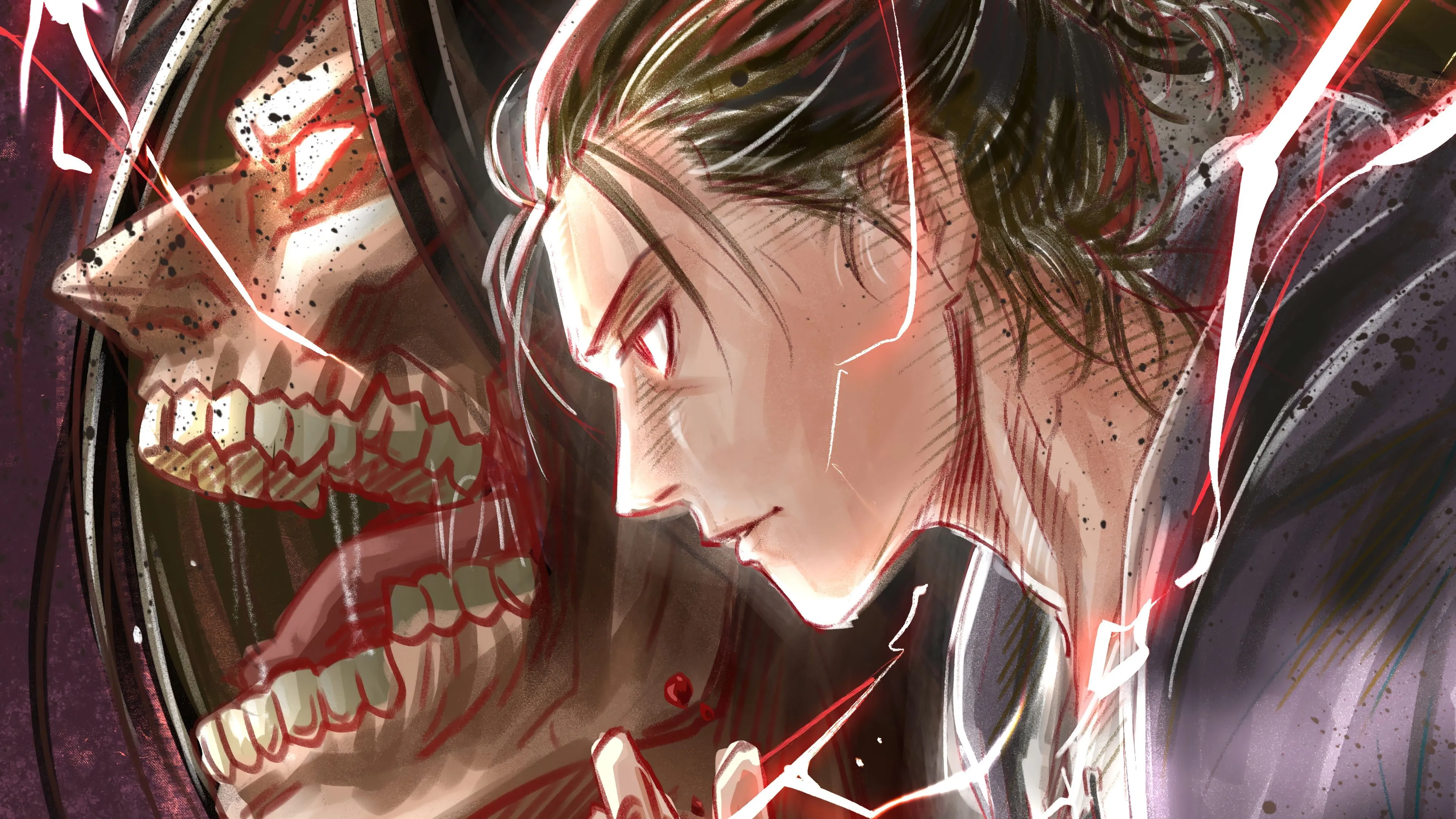 Eren Yeager As Attack Titan From Attack On Titan 4K HD Wallpaper