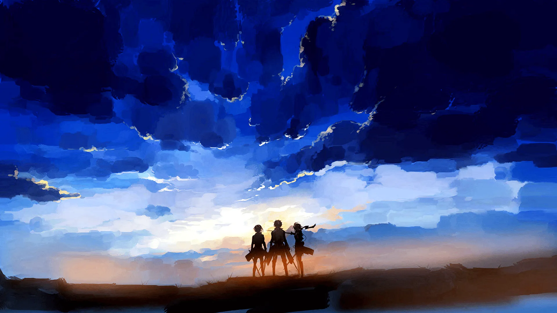 Attack on Titan Trio HD Wallpaper by 烏鴨x1080