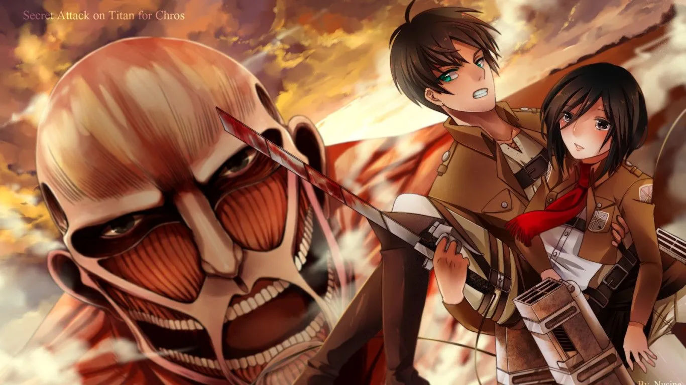 Mikasa And Eren HD Desktop Wallpaper 24548
