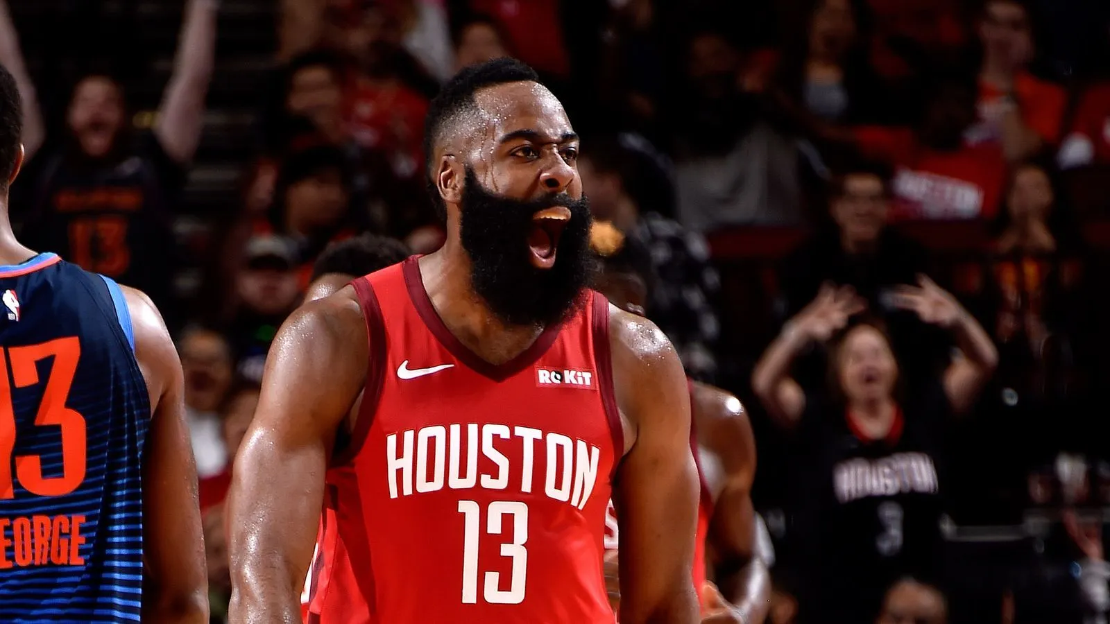 James Harden hits 41 as Houston Rockets rally to beat Oklahoma City Thunder