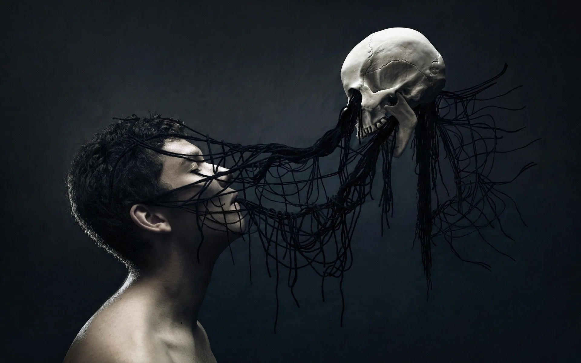men, Digital Art, Fantasy Art, Skull, Death, Spooky, Gothic Wallpaper HD / Desktop and Mobile Background