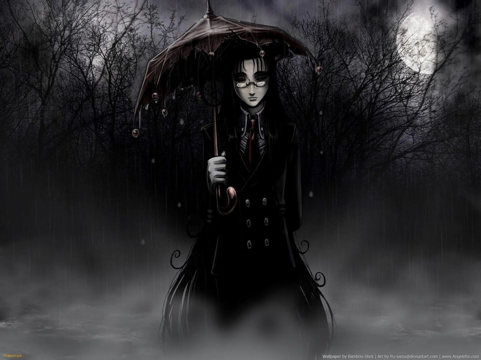 Anime Rainy Gothic Wallpaper Desktop Computer, Gadget and other