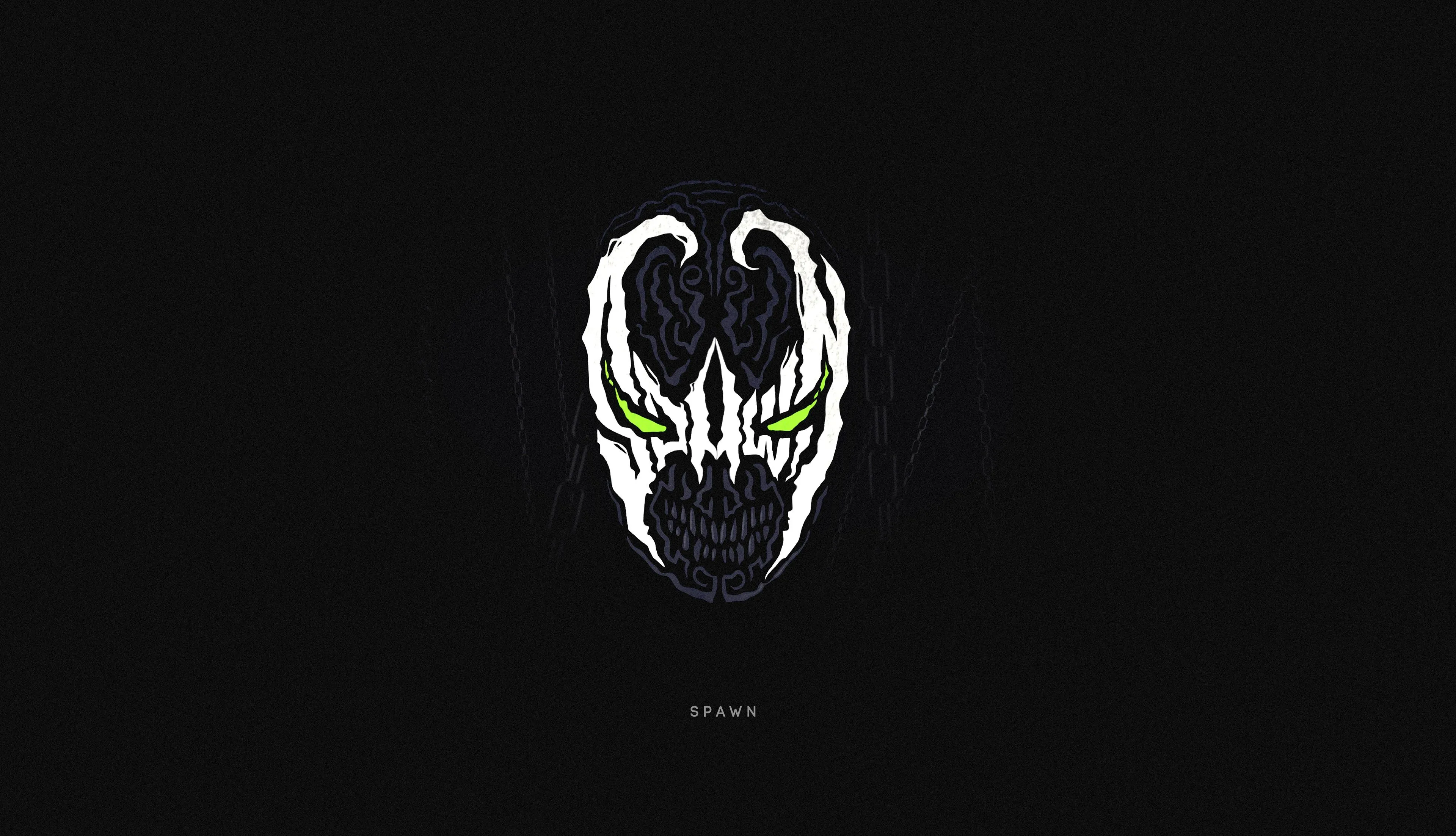 Spawn Superhero Minimalist Wallpaper 4K for Desktop