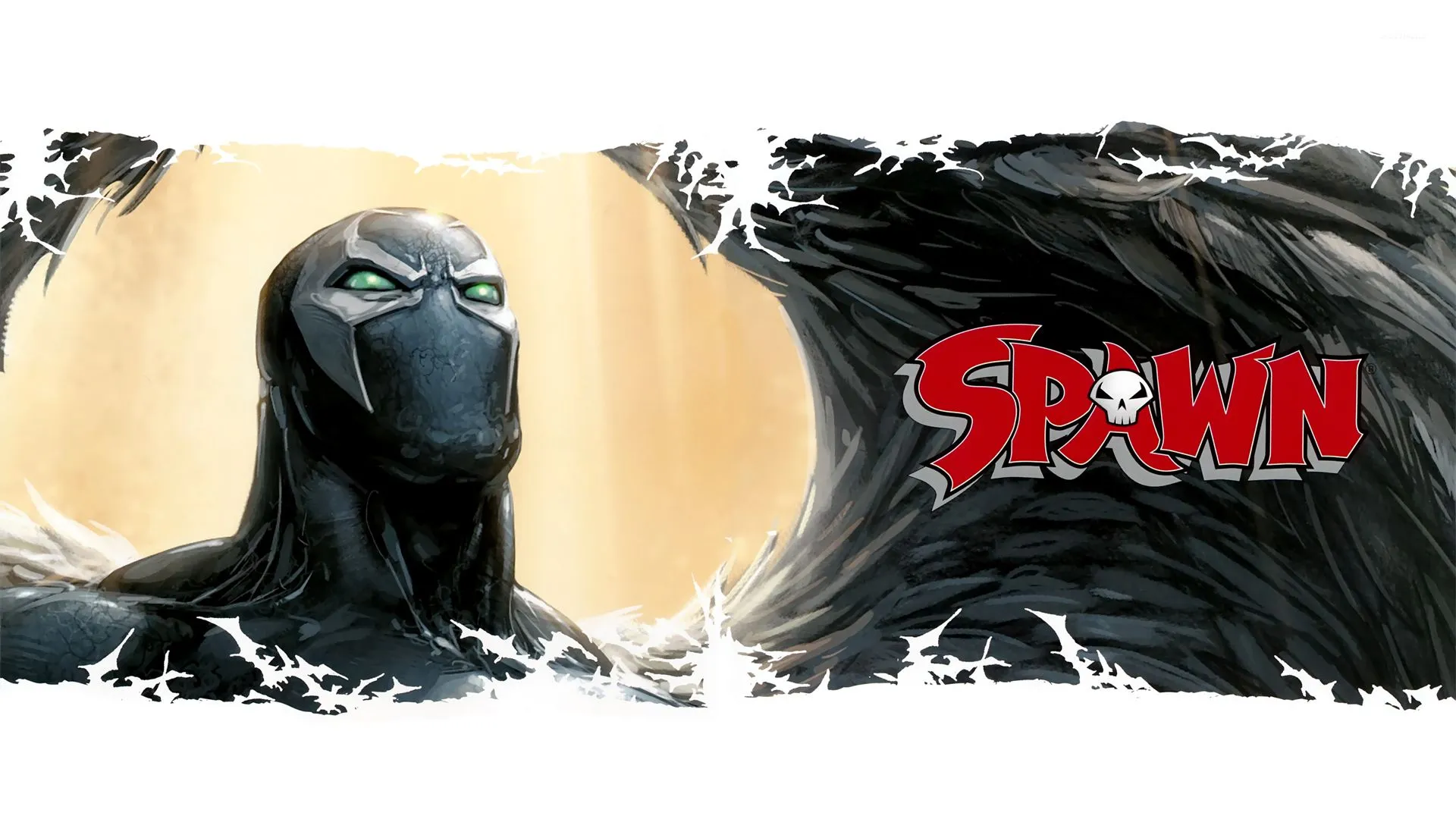 Spawn with black wings wallpaper wallpaper