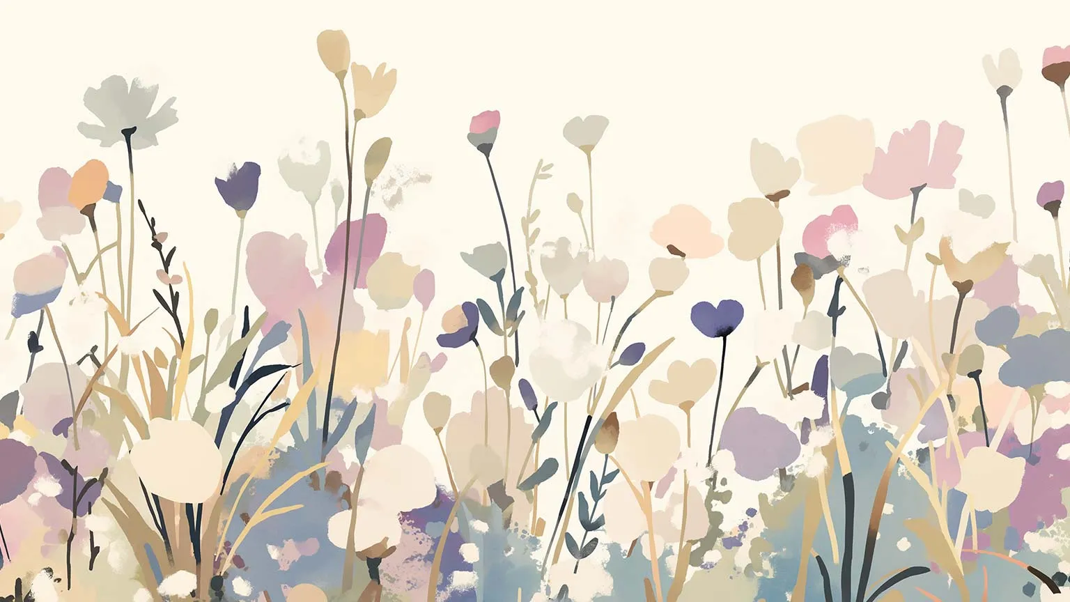 Abstract Wildflowers Desktop Wallpaper Wallpaper 4K