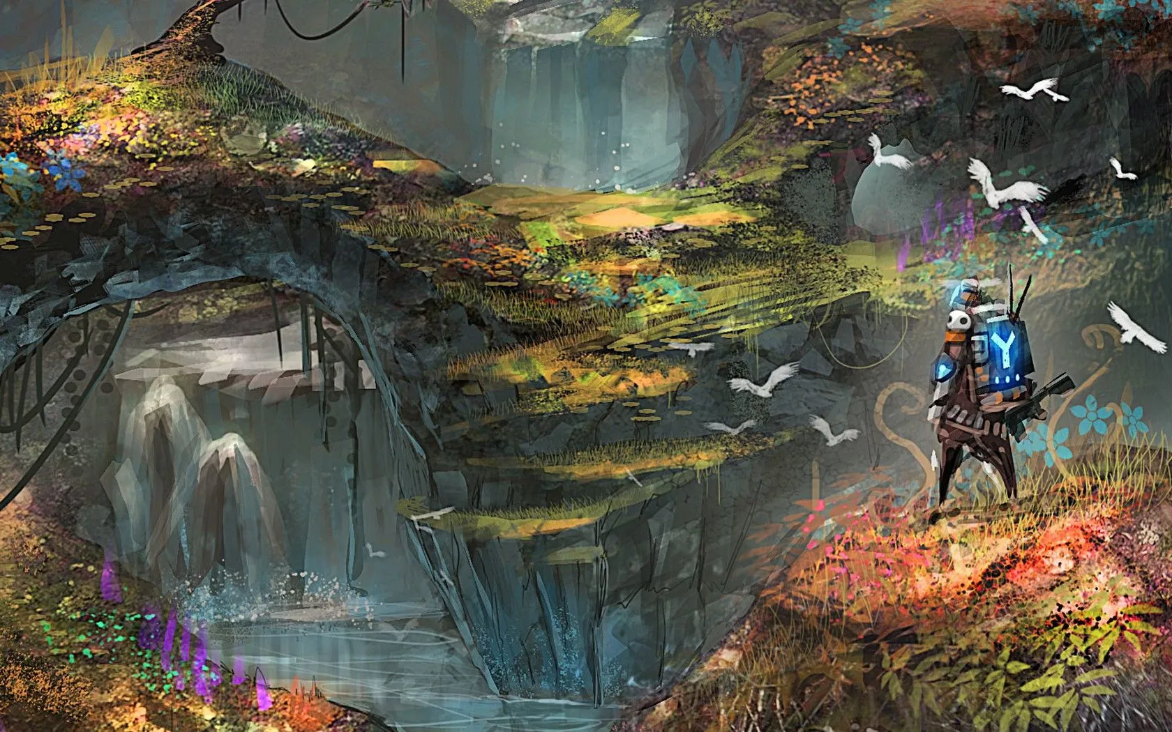 Desktop wallpaper: Watercolor, Artistic 4K free download for PC. 208240