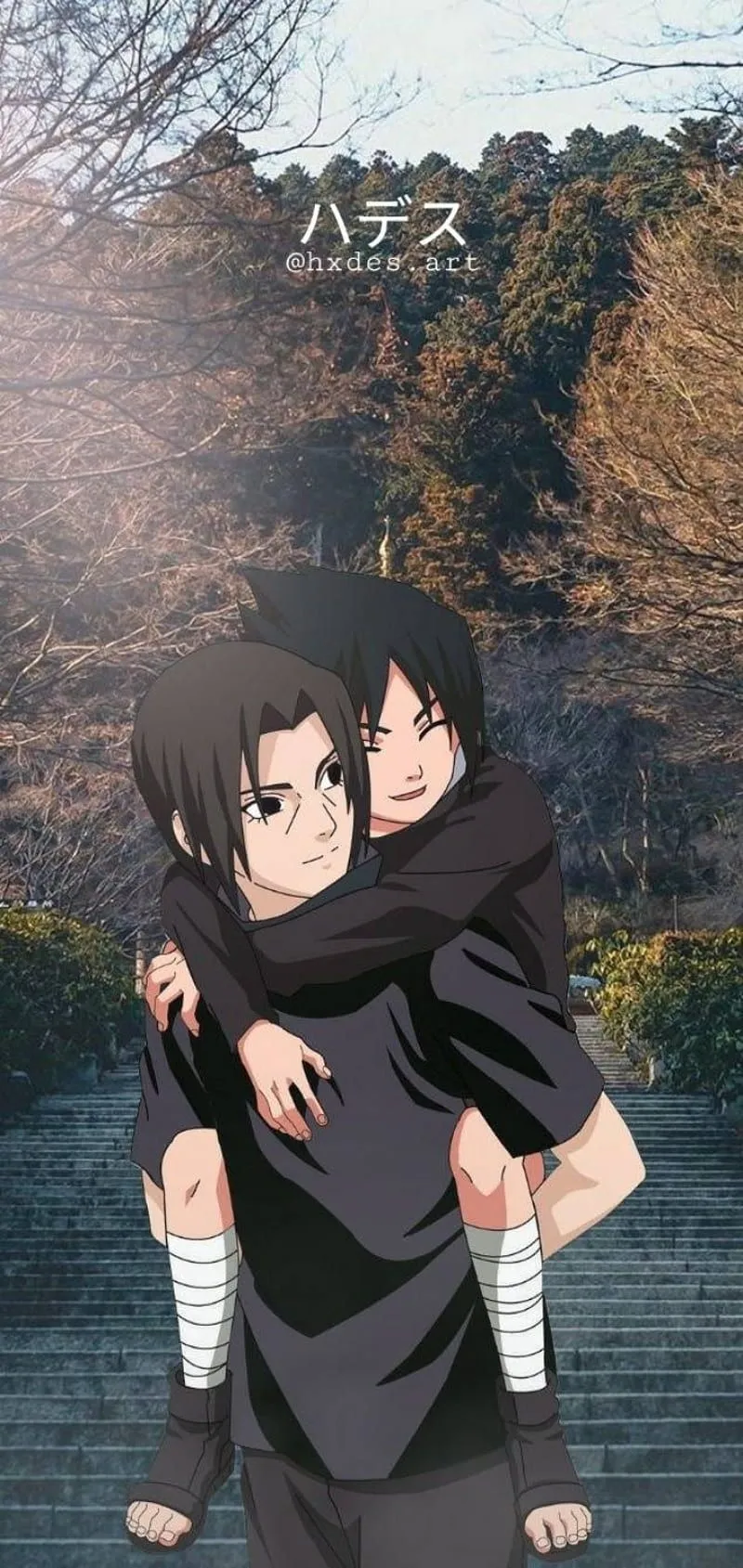 Sasuke and Itachi, natural, nature, strand, HD phone wallpaper