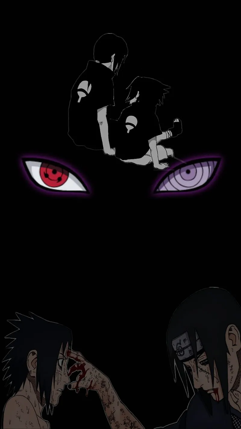 Sasuke and itachi, itach, naruto, HD phone wallpaper