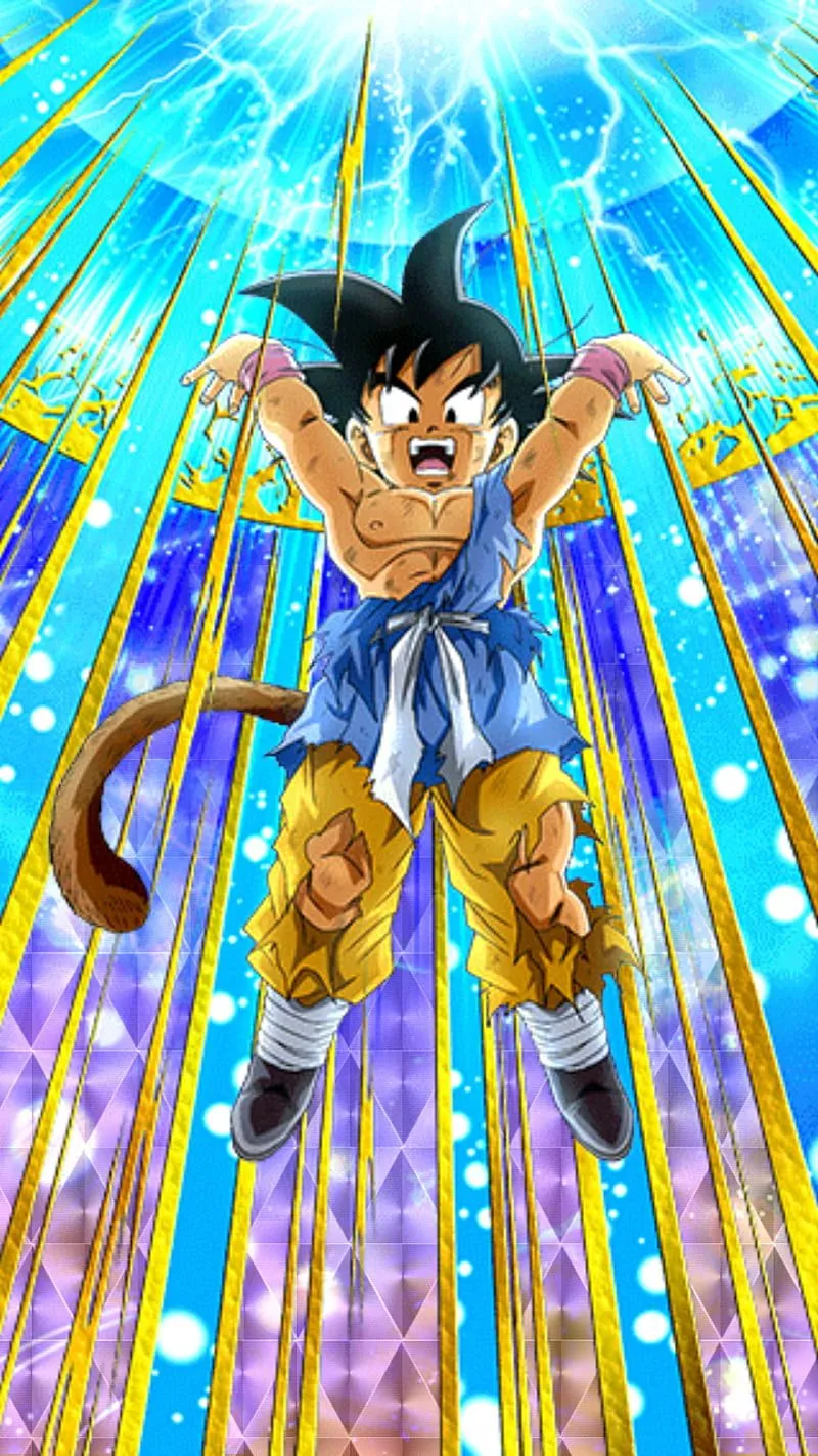 Goku GT, dokkan battle, dragon ball, dragon ball dokkan battle, dragon ball gt, HD phone wallpaper