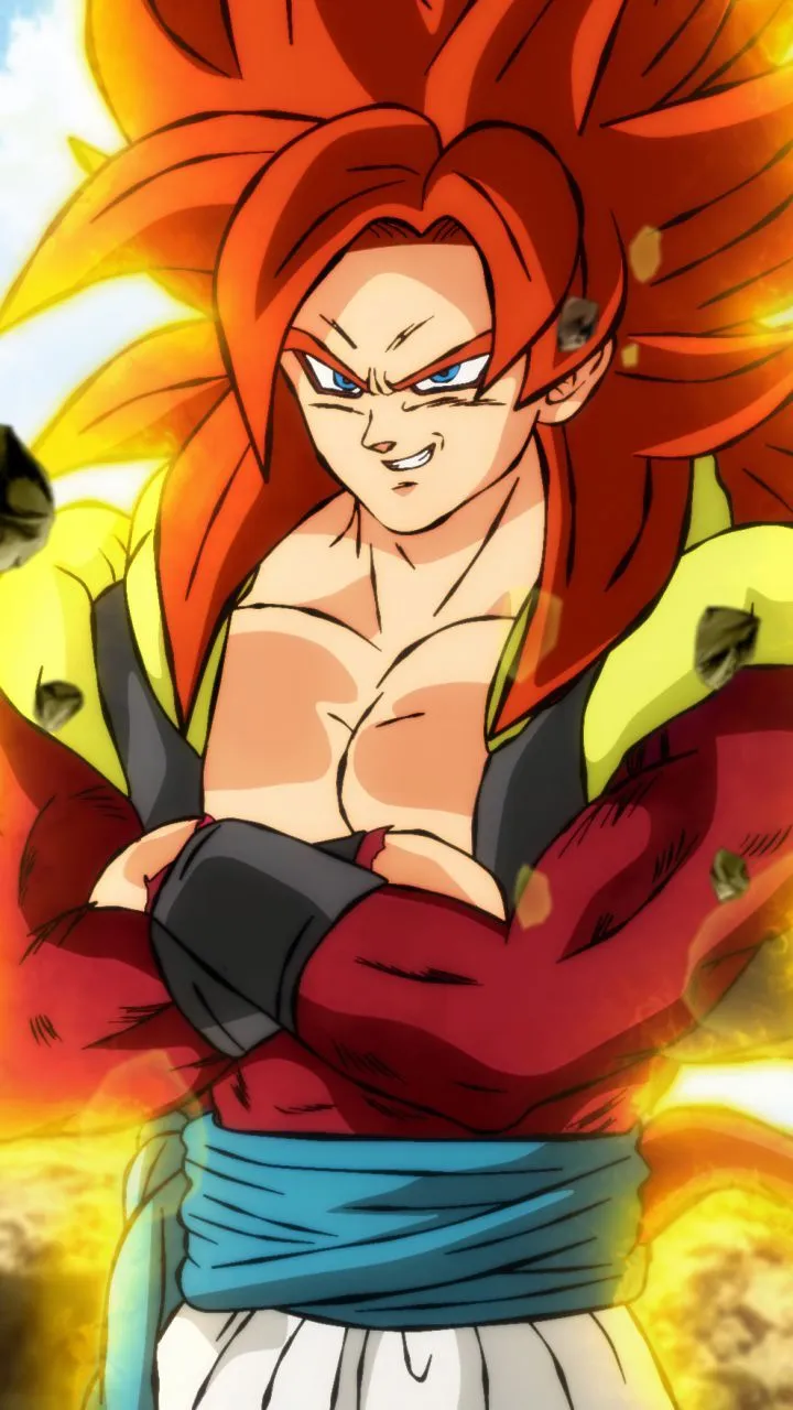Gogeta SSJ4 Anime Dragon Ball GT Dragon Ball Gogeta (Dragon Ball) Super Saiyan 4 (720x1280) Mobile Wallpaper