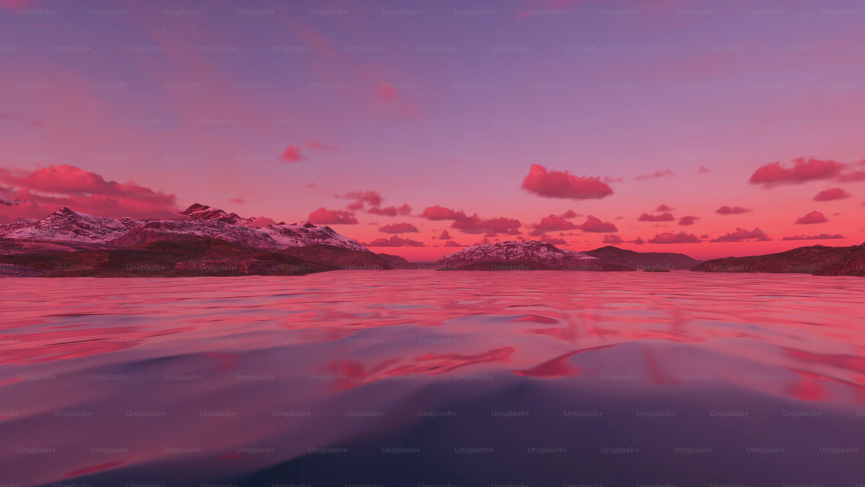 30,Pink Landscape Picture. Download Free Image