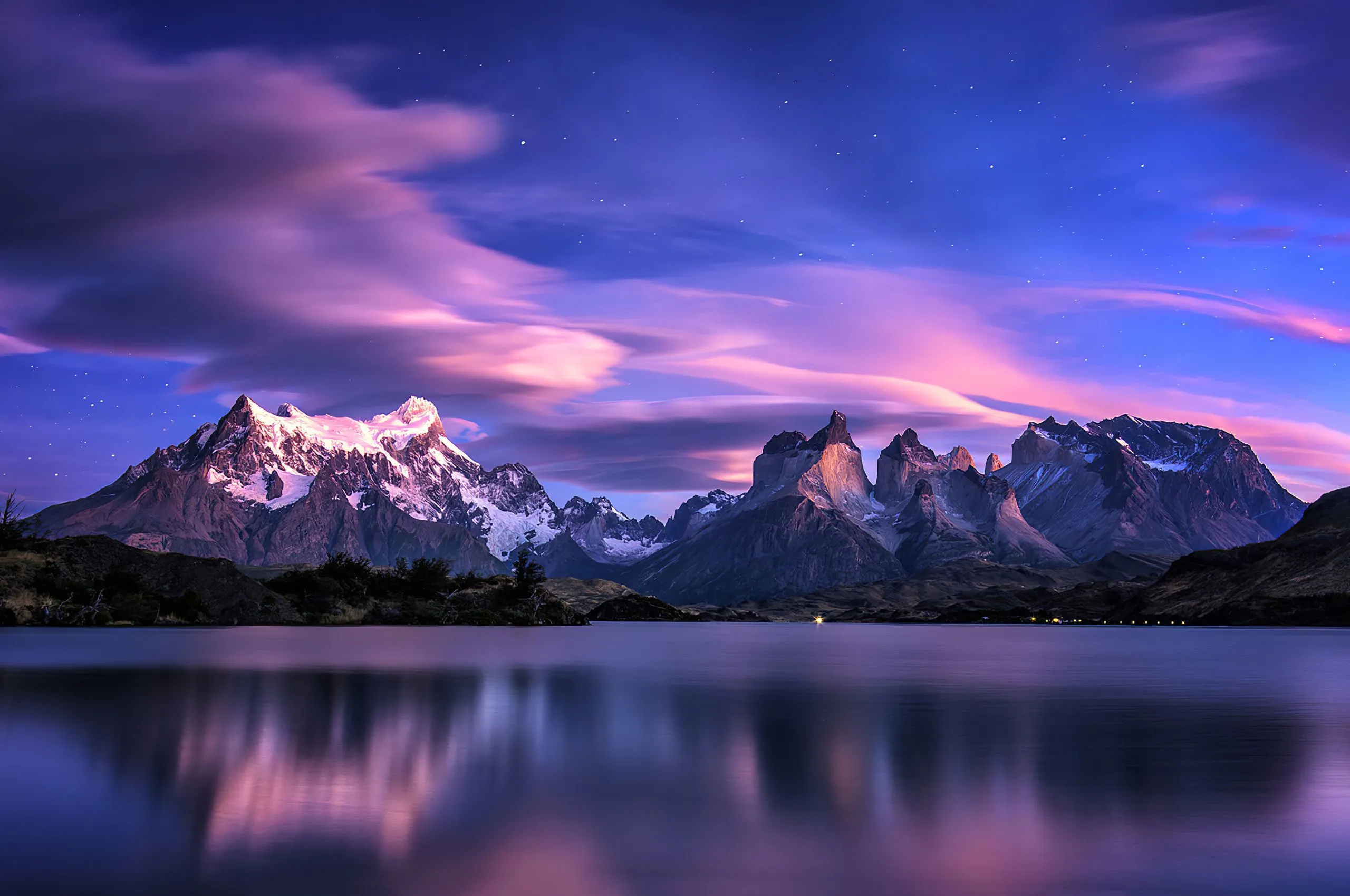 Long Exposure Reflection Landscape Lake Pink Sky Chromebook Pixel , HD 4k Wallpaper, Image, Background, Photos and Picture