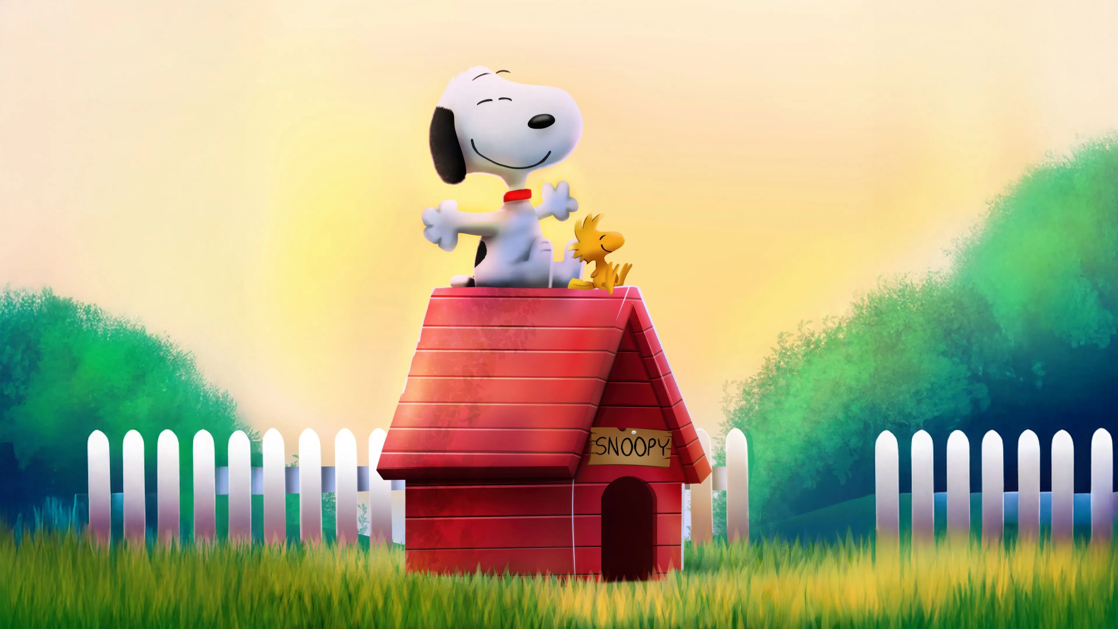 Snoopy & Woodstock Wallpaper 4K, Best friends, 3D, 5K