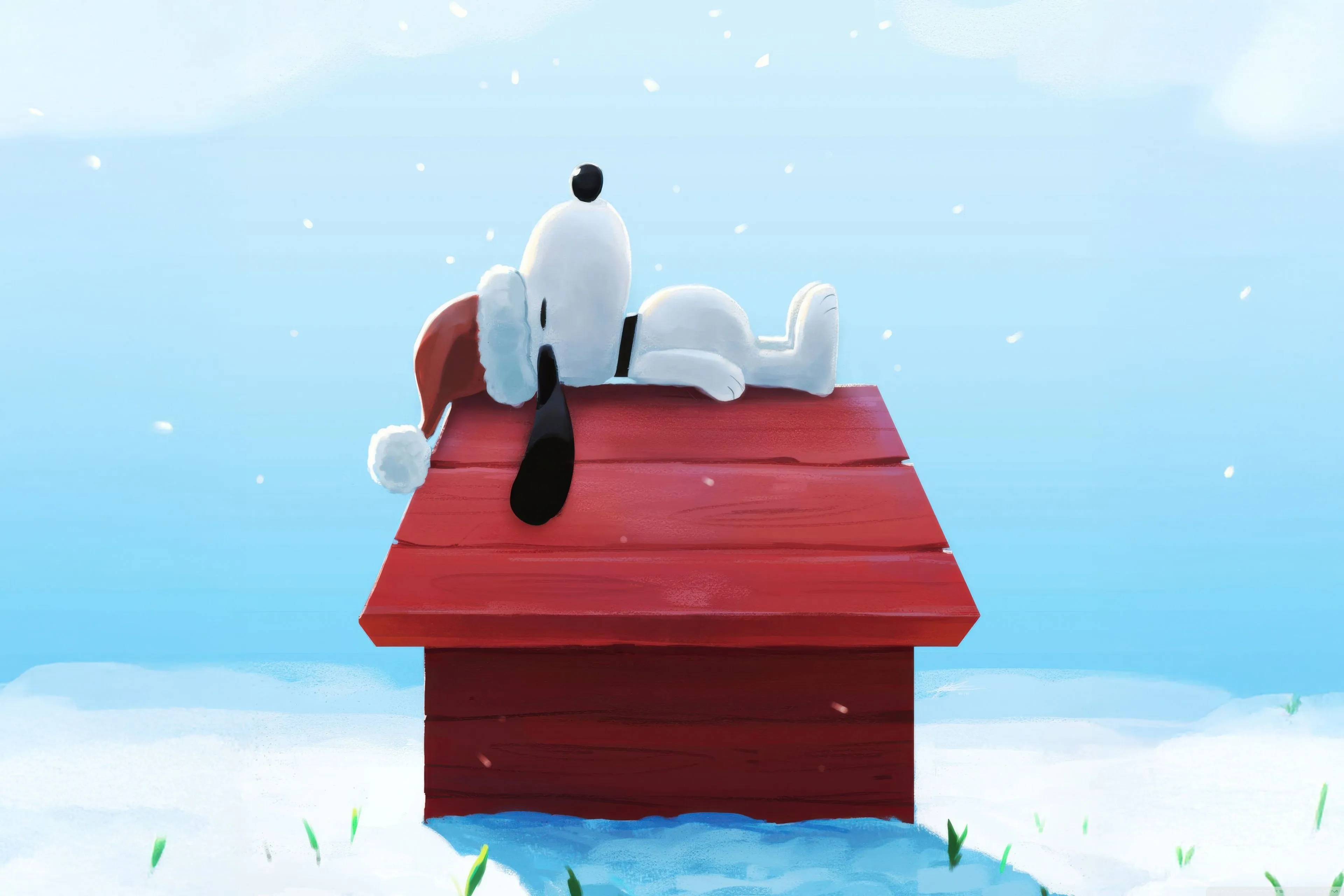 Snoopy, Winter, Snow, Christmas, Peanuts 4K UHD Wallpaper for UltraHD Desktop and TV, Widescreen and UltraWide Display, Smartphone and Tablet Devices