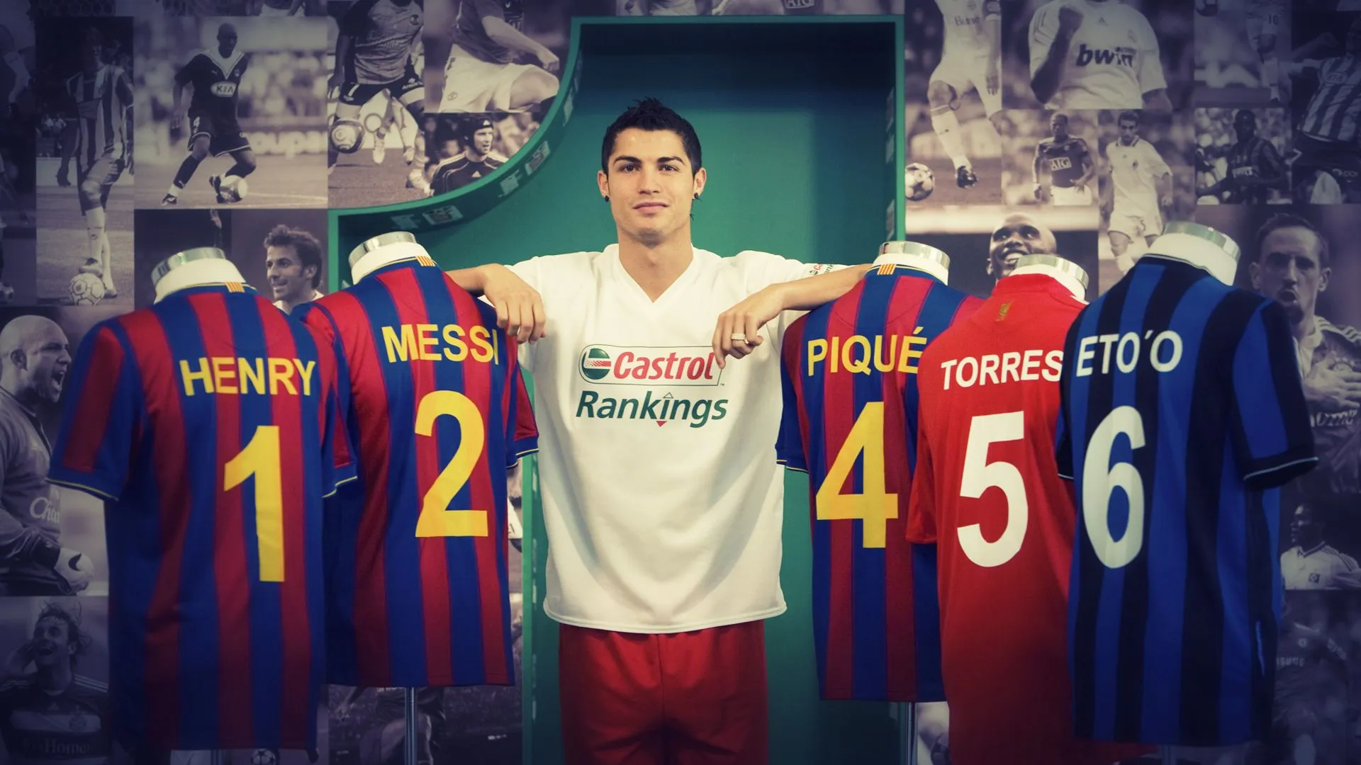ronaldo messi, henry, pique Wallpaper, HD Sports 4K Wallpaper, Image and Background