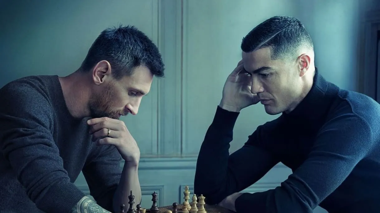 Messi and Ronaldo Chess Wallpaper Free Messi and Ronaldo Chess Background