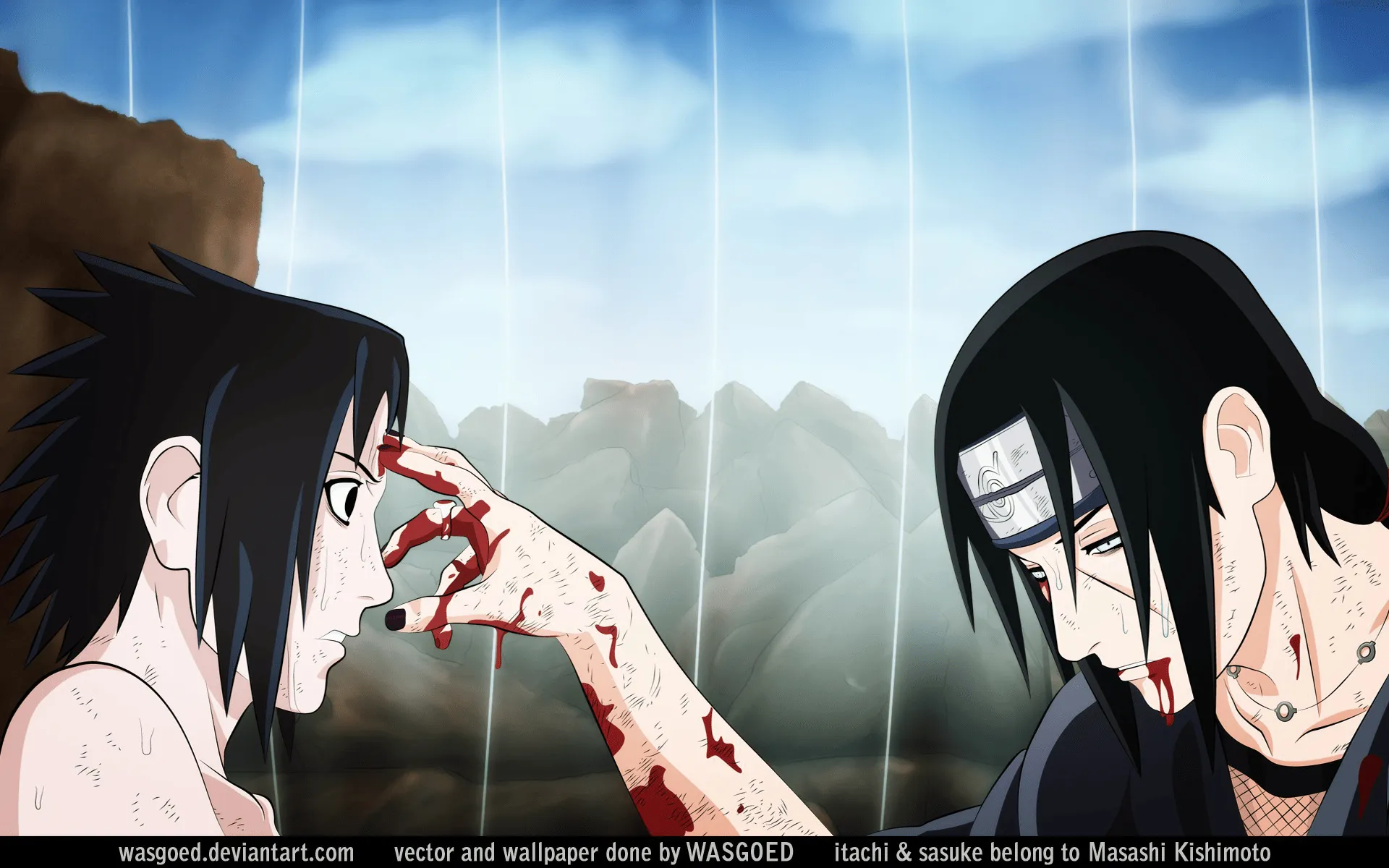 Itachi and Sasuke Uchiha HD Wallpaper: A Stunning Naruto Scenex1200