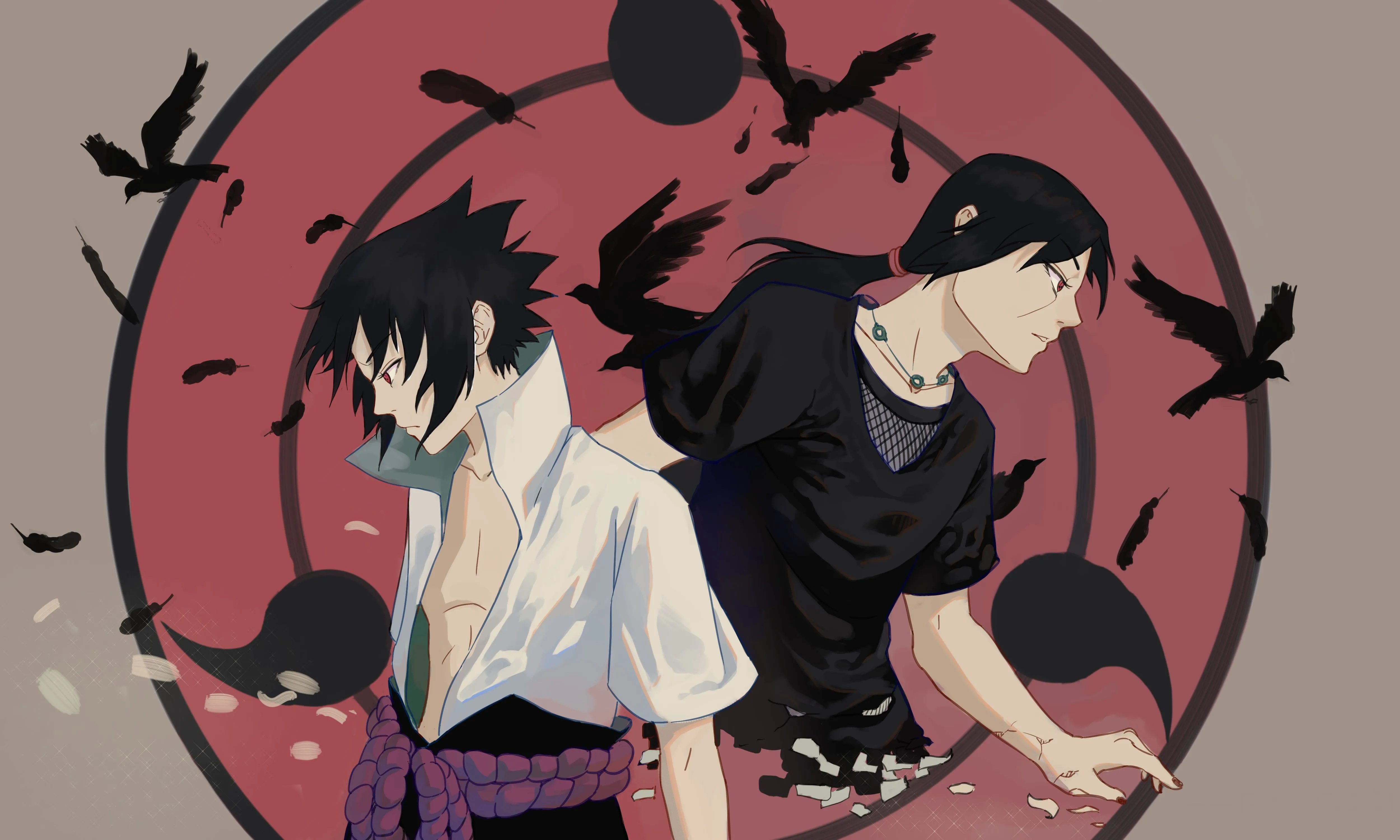 Desktop wallpaper: Itachi Uchiha, Anime, Naruto, Sasuke Uchiha 4K free download for PC. 518487