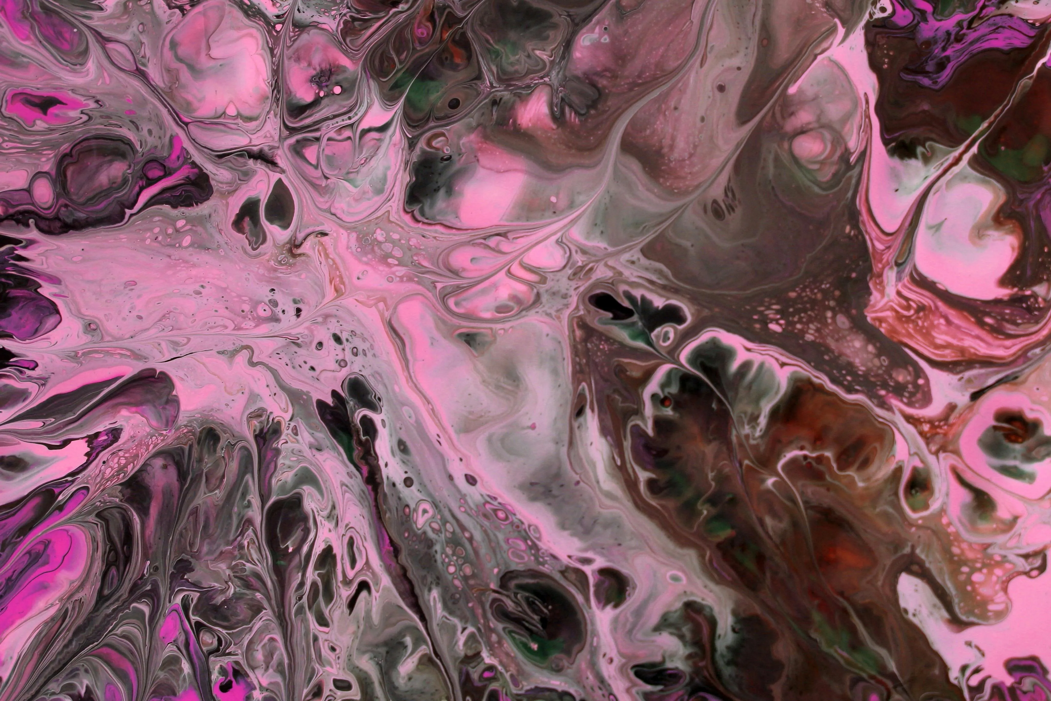 Abstract Marble Texture in Vibrant Pink Hues · Free