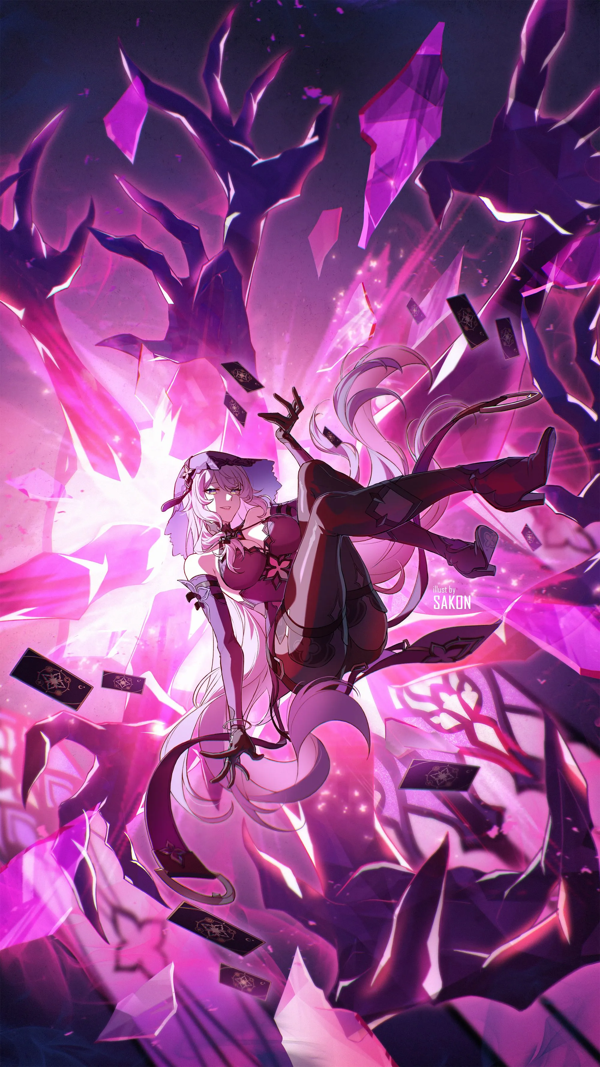 Black Swan (Honkai Star Rail) Mobile Wallpaper by Sakon04 Anime Image Board