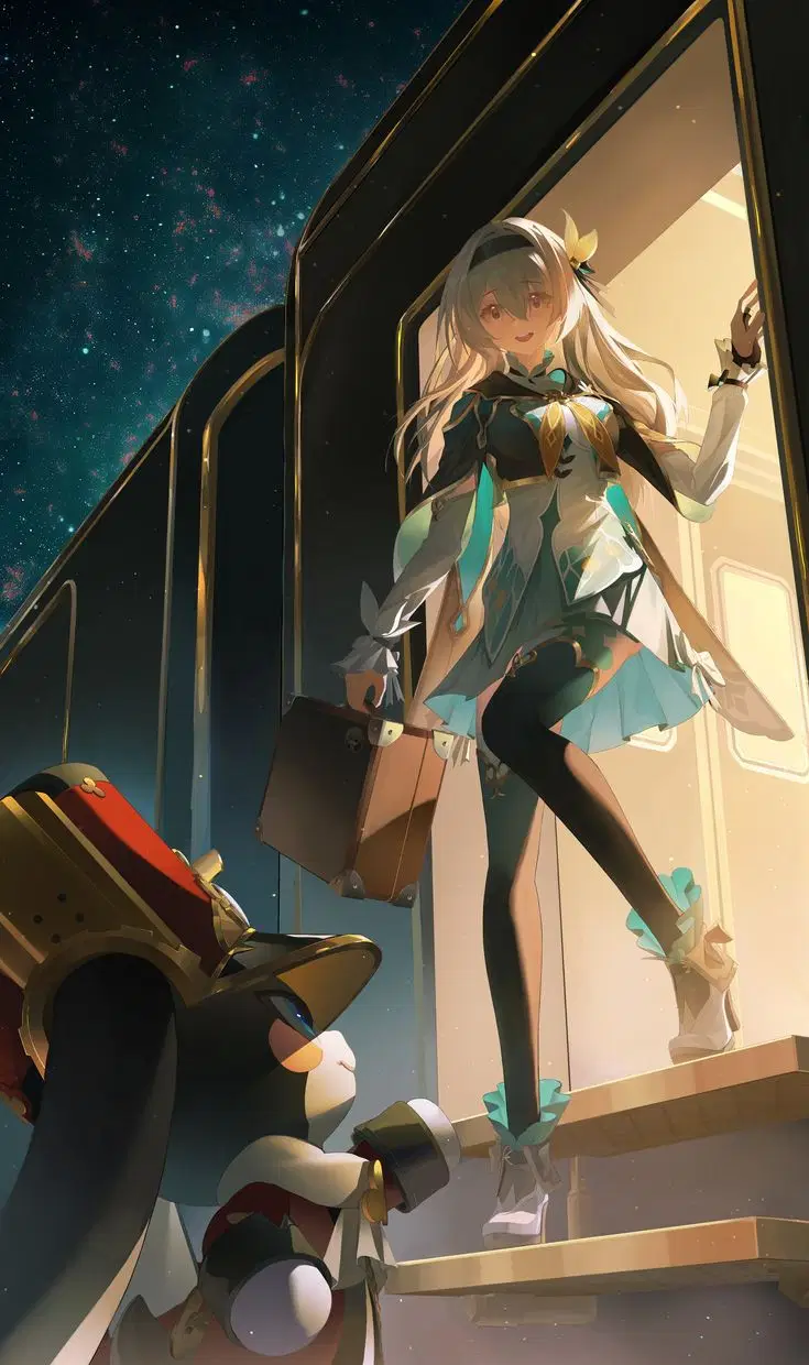 Here you go. Firefly wallpaper for mobile. Honkai: Star Rail