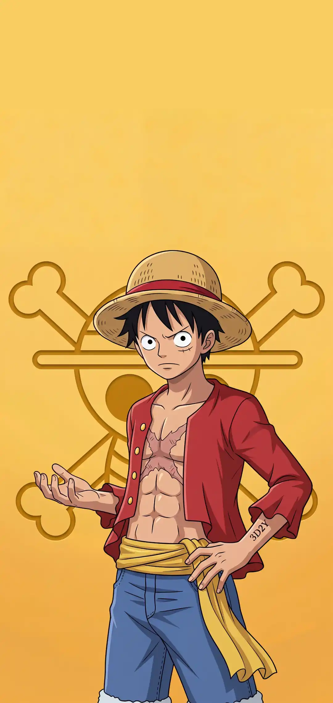 Portrait of Luffy from One Piece