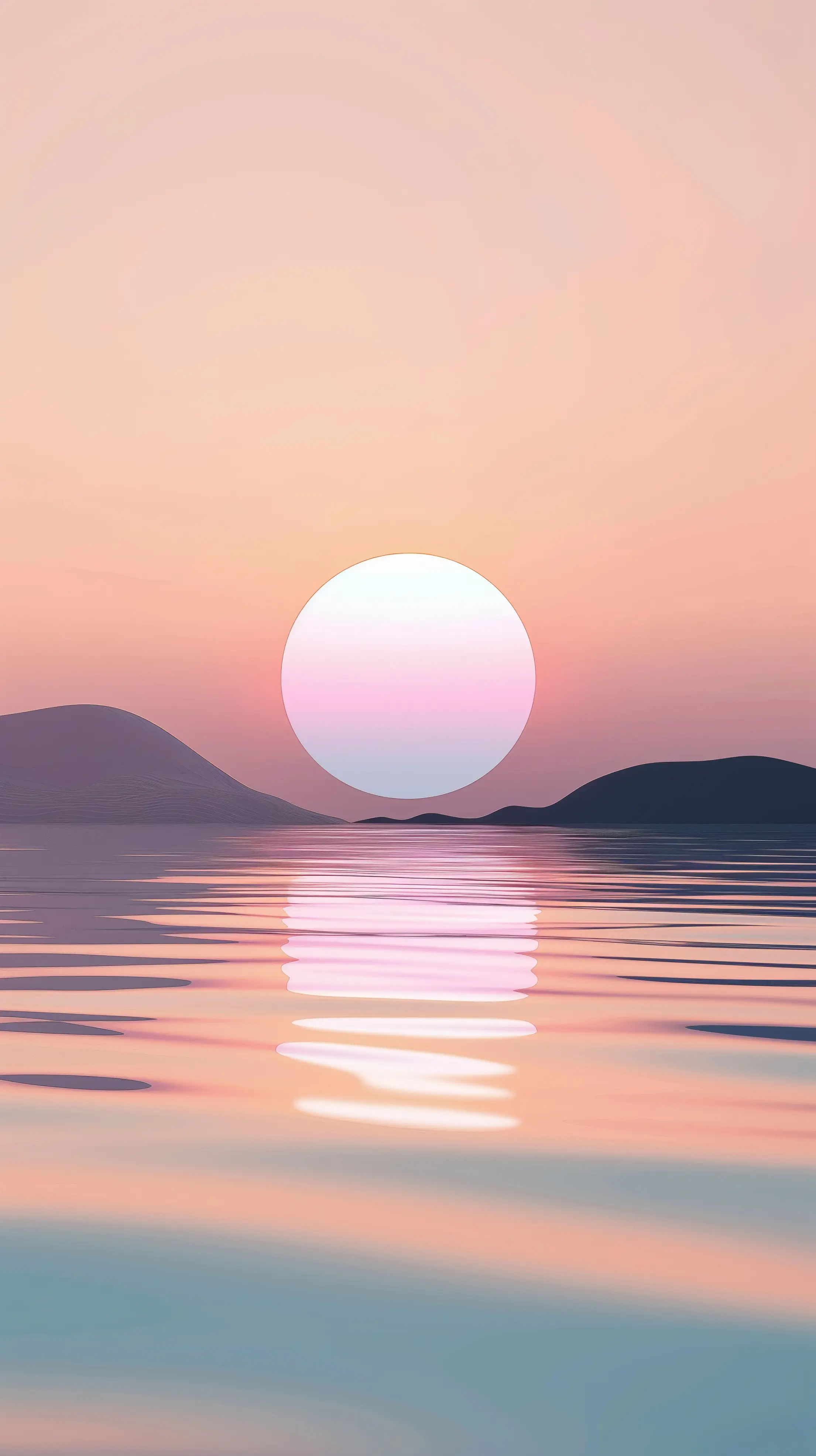 Minimal Another Planet Sunset Wallpaper. Free Nature Image