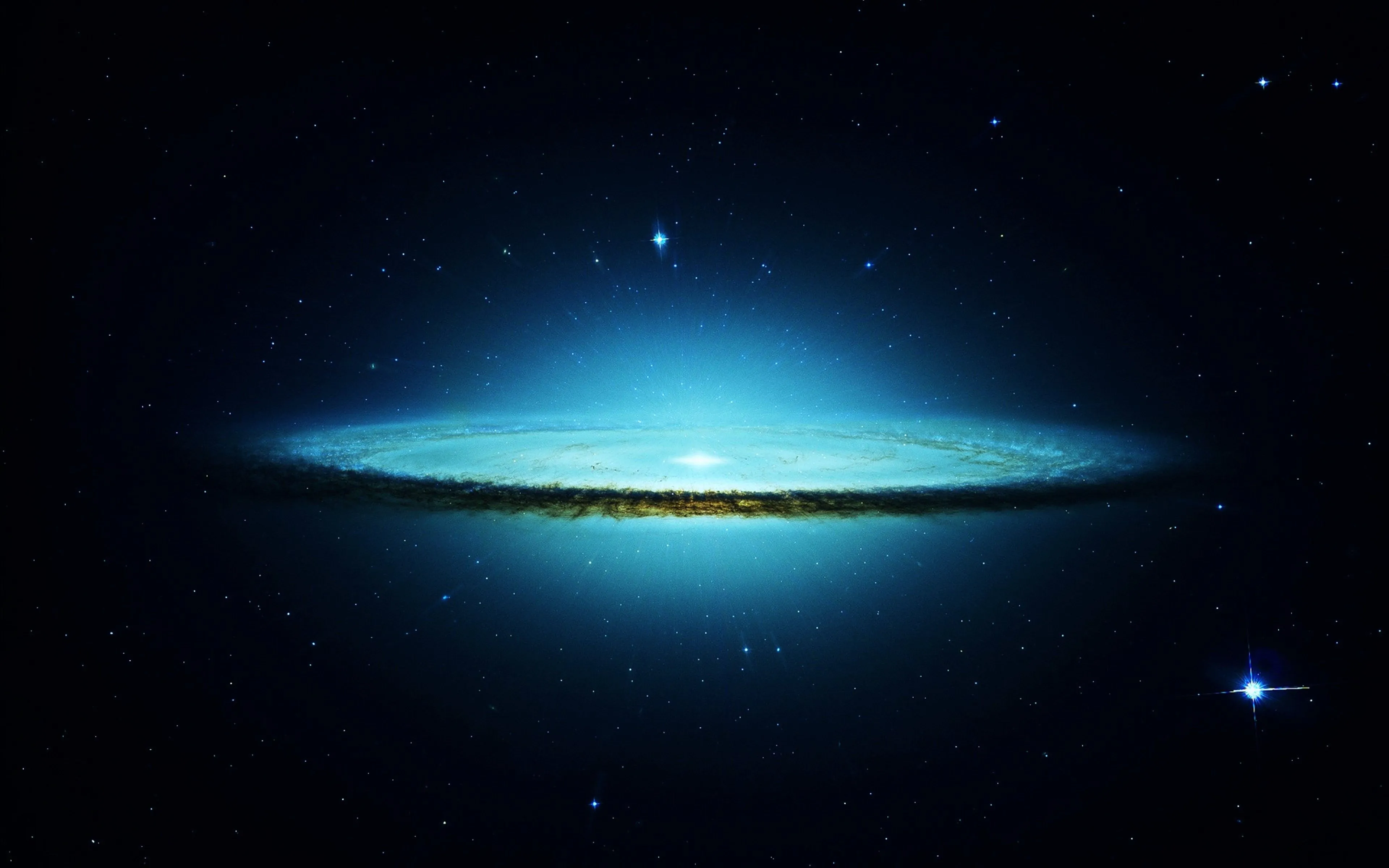 Space Galaxy Cyan Stars 4k Wallpaper, HD Digital Universe Wallpaper, 4k Wallpaper, Image, Background, Photos and Picture